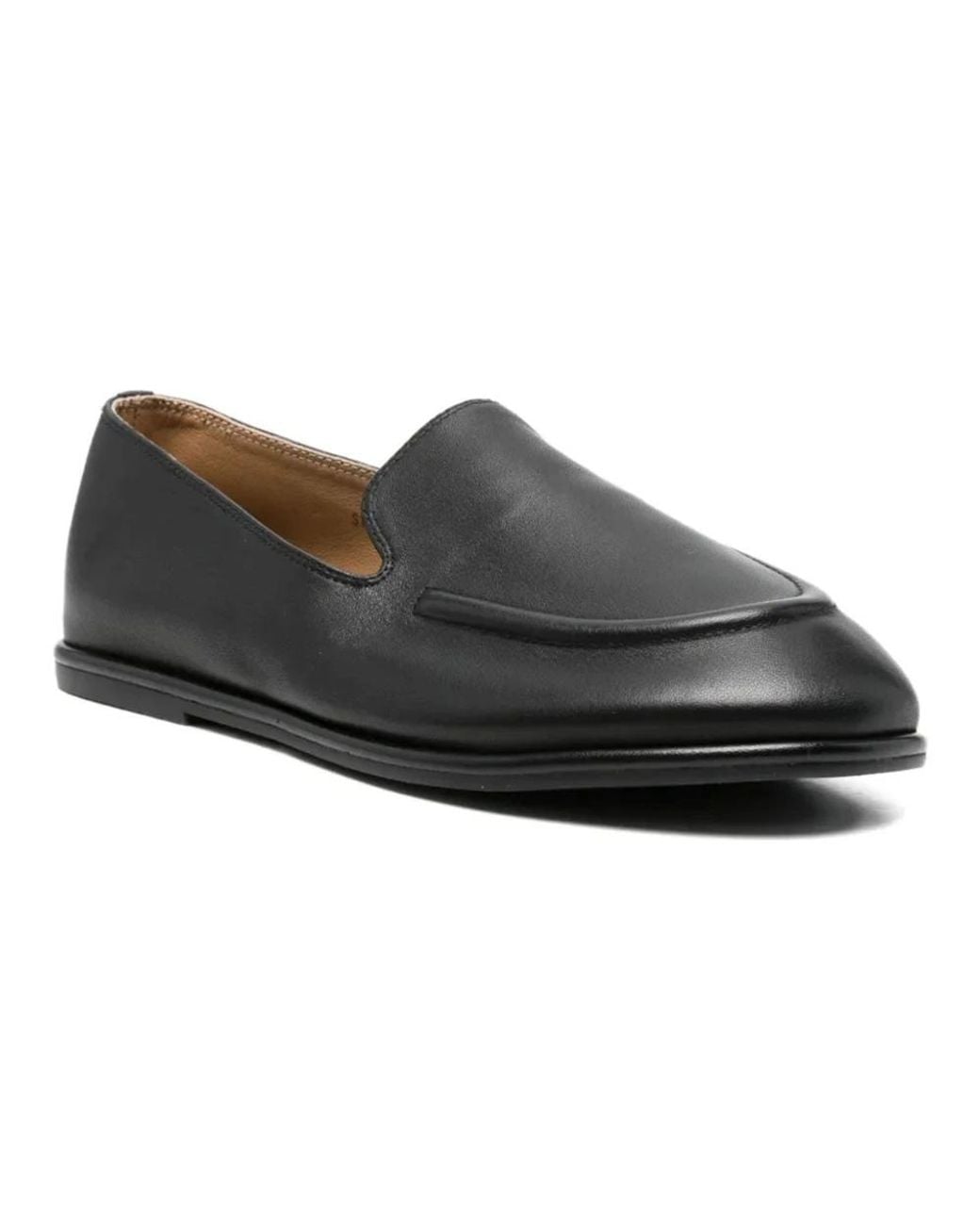 Linda Baumann Black Loafers