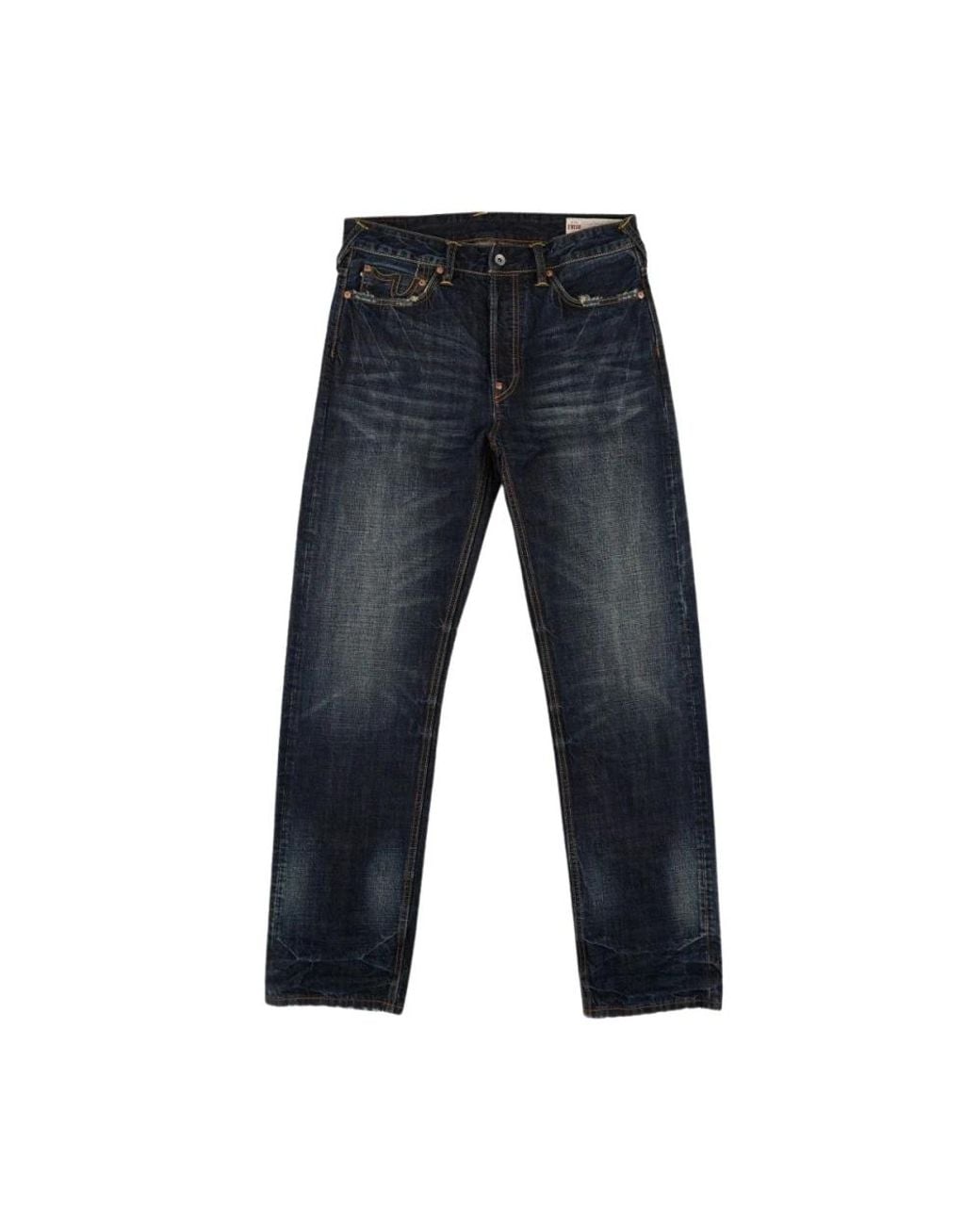Evisu Daicock Selvedge Jeans in het Blue voor heren