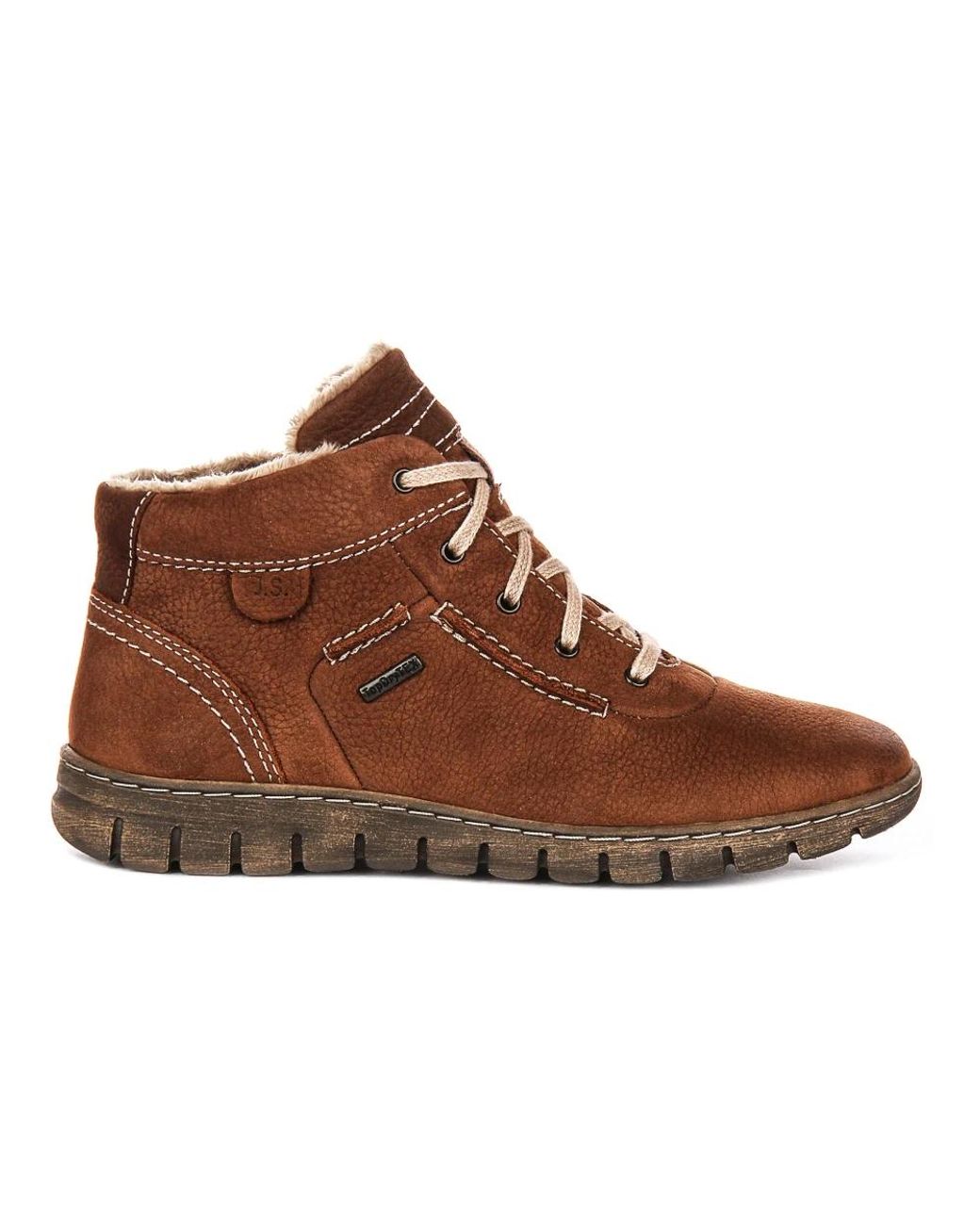 Josef Seibel Brown Lace-Up Boots