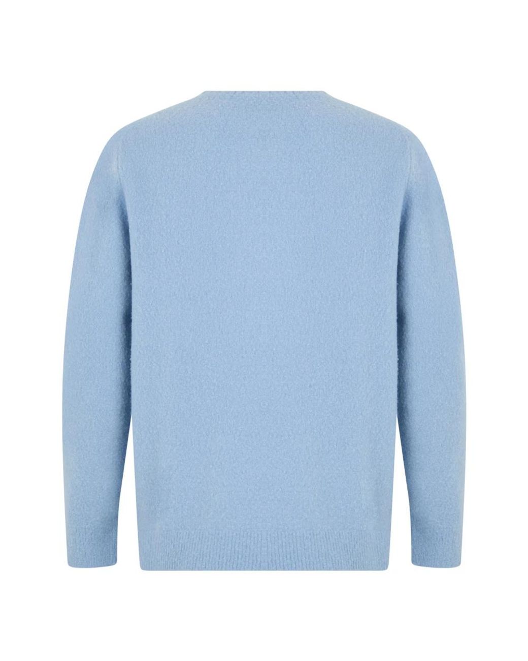 Fedeli Blue Round-Neck Knitwear for men