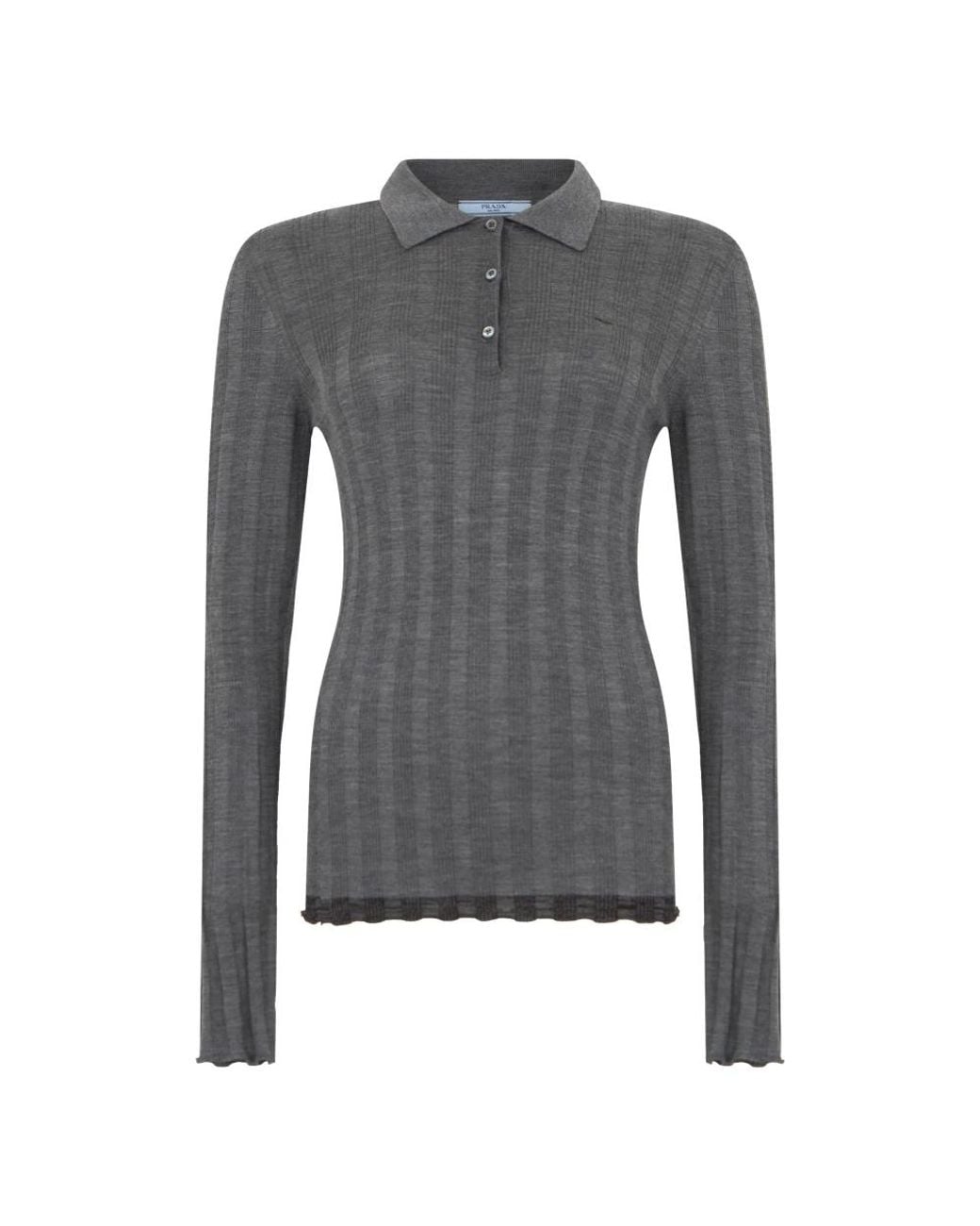 Prada Gray Polo Shirts