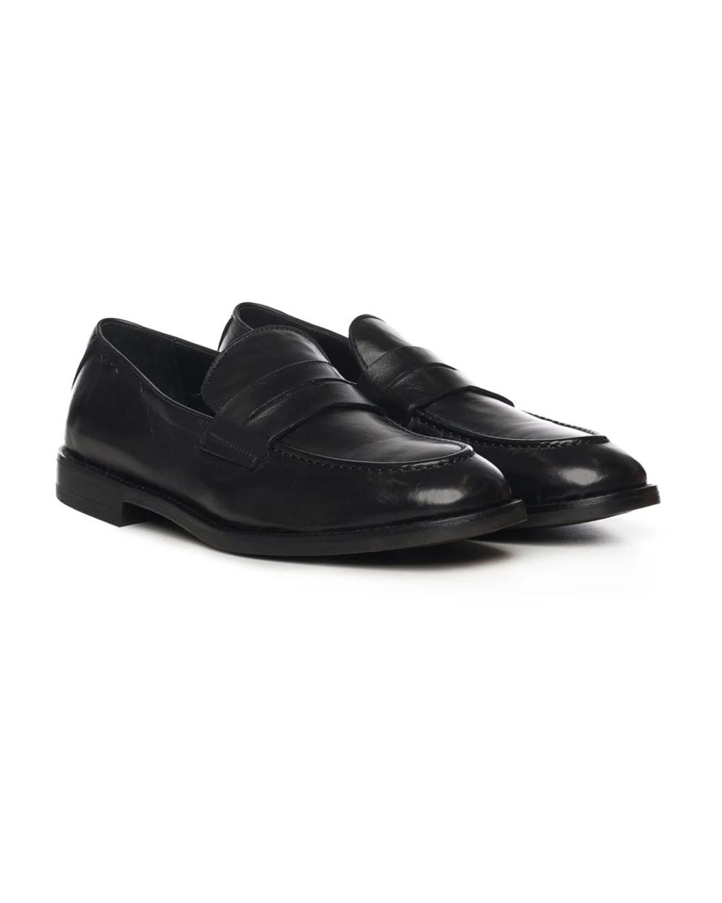 Alexander Hotto Black Loafers for men