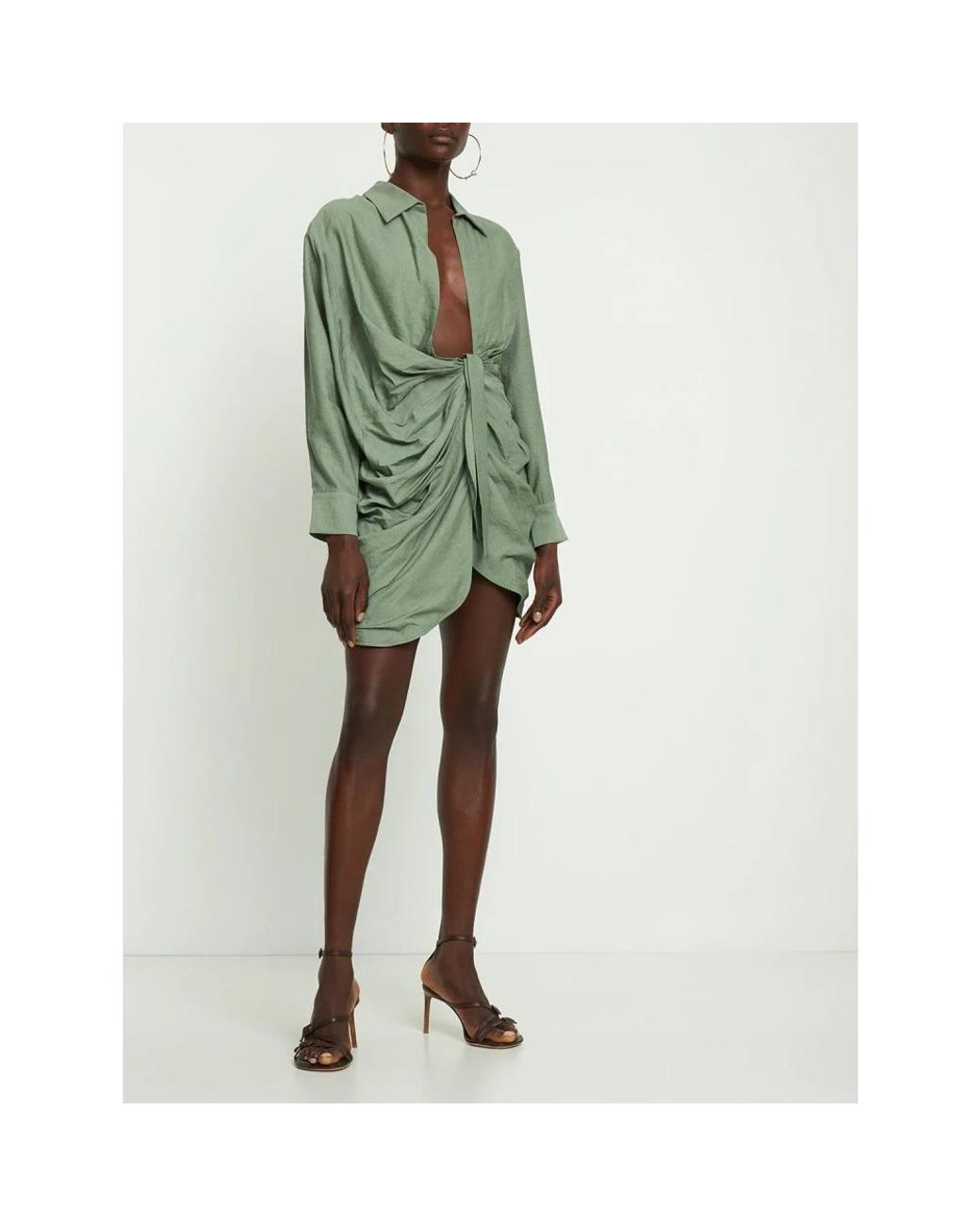 Jacquemus Bahia Dress in het Green