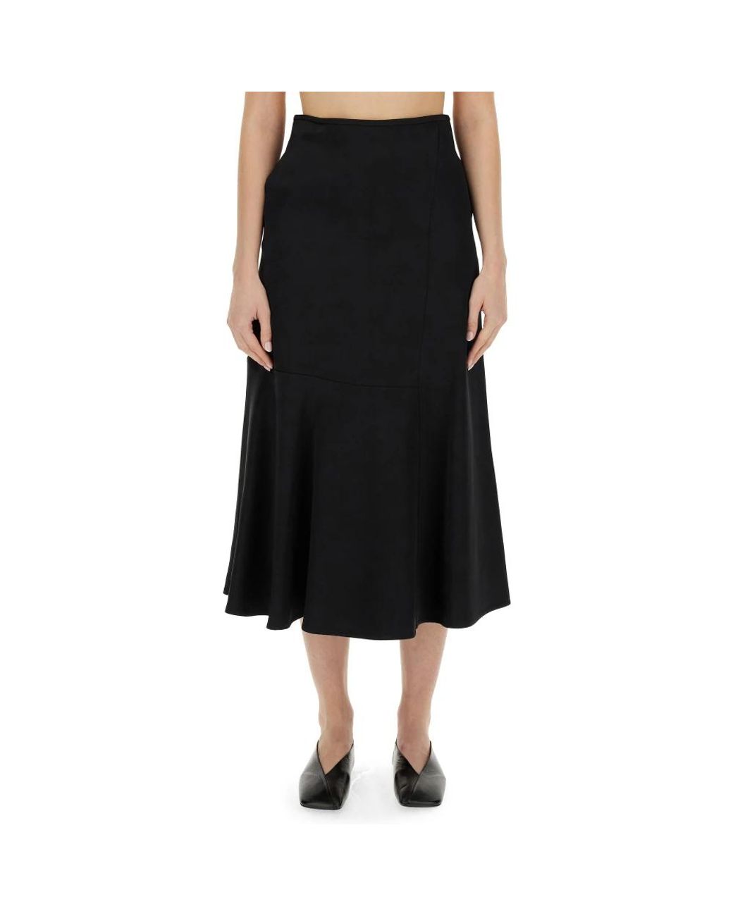 Midi Skirts Jil Sander en coloris Black