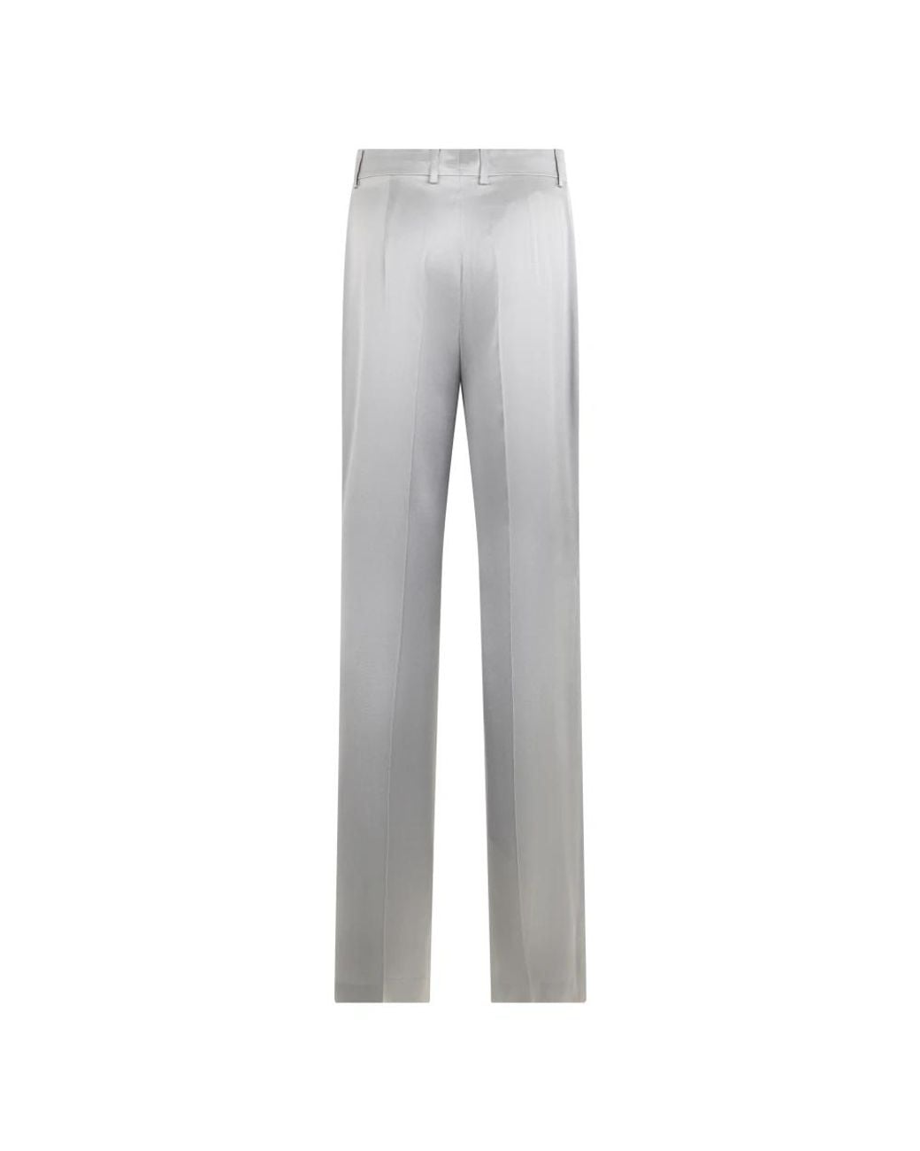 Alberta Ferretti Gray Straight Trousers