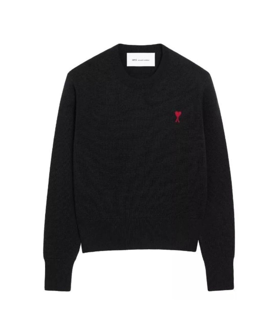 AMI Black De Coeur Pullover
