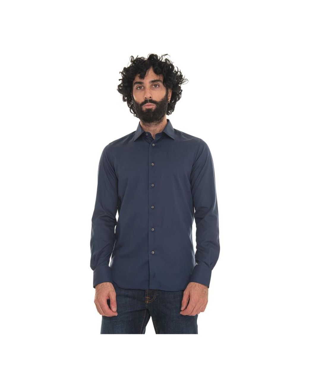 Carrel Blue Formal Shirts for men