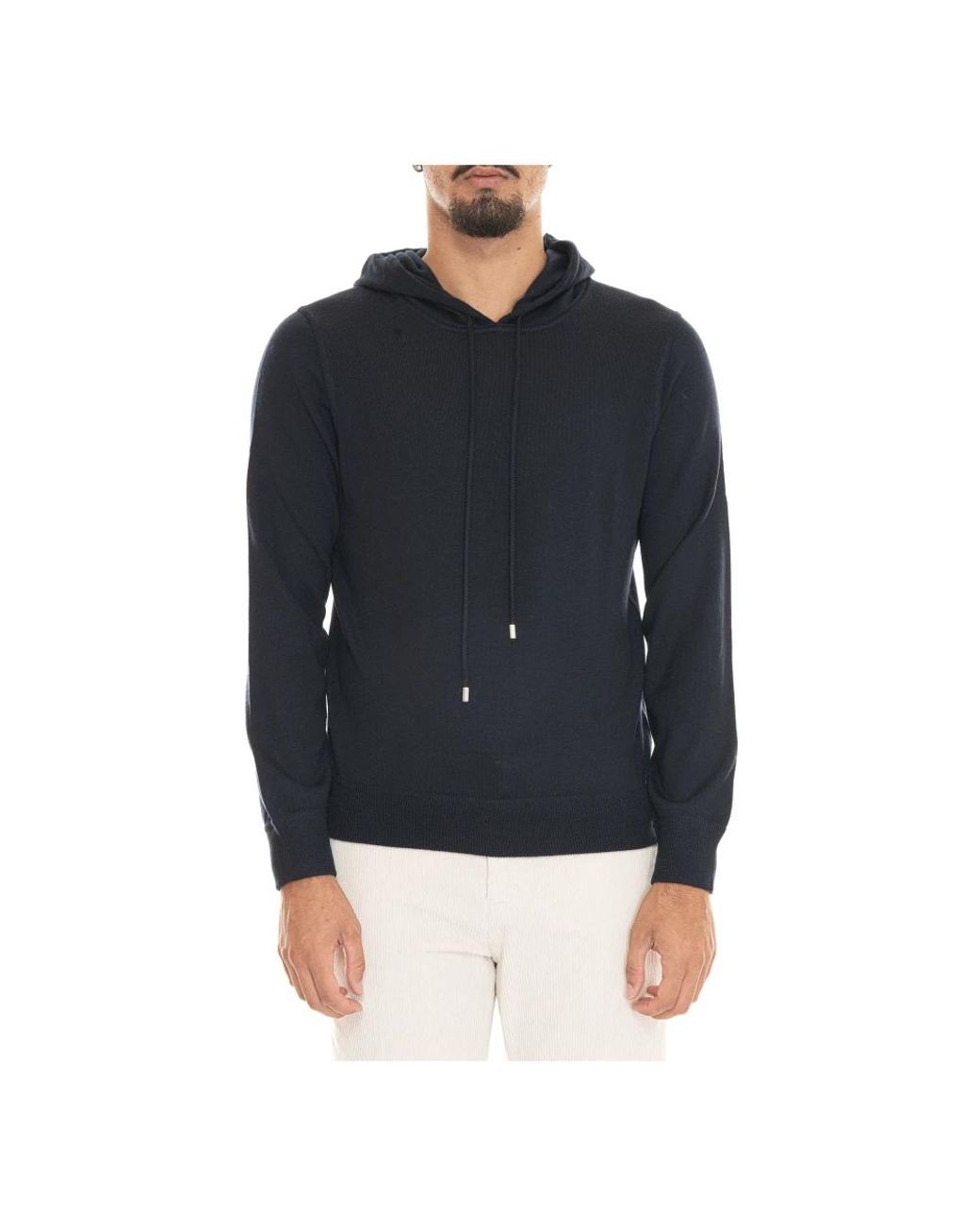 Gran Sasso Blue Zip-Throughs for men