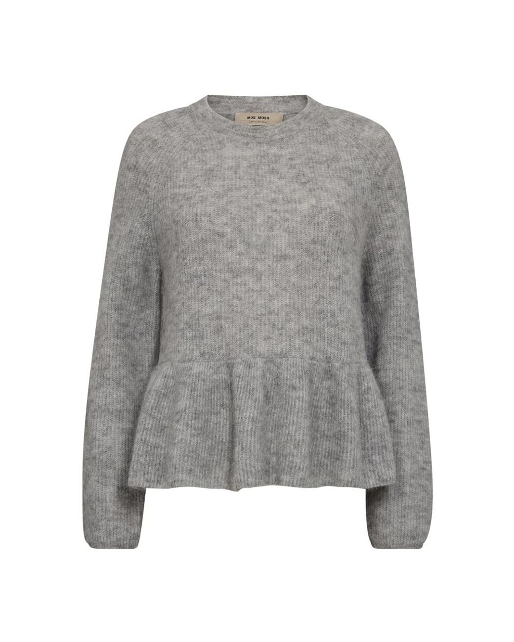 Mos Mosh Gray Round-Neck Knitwear