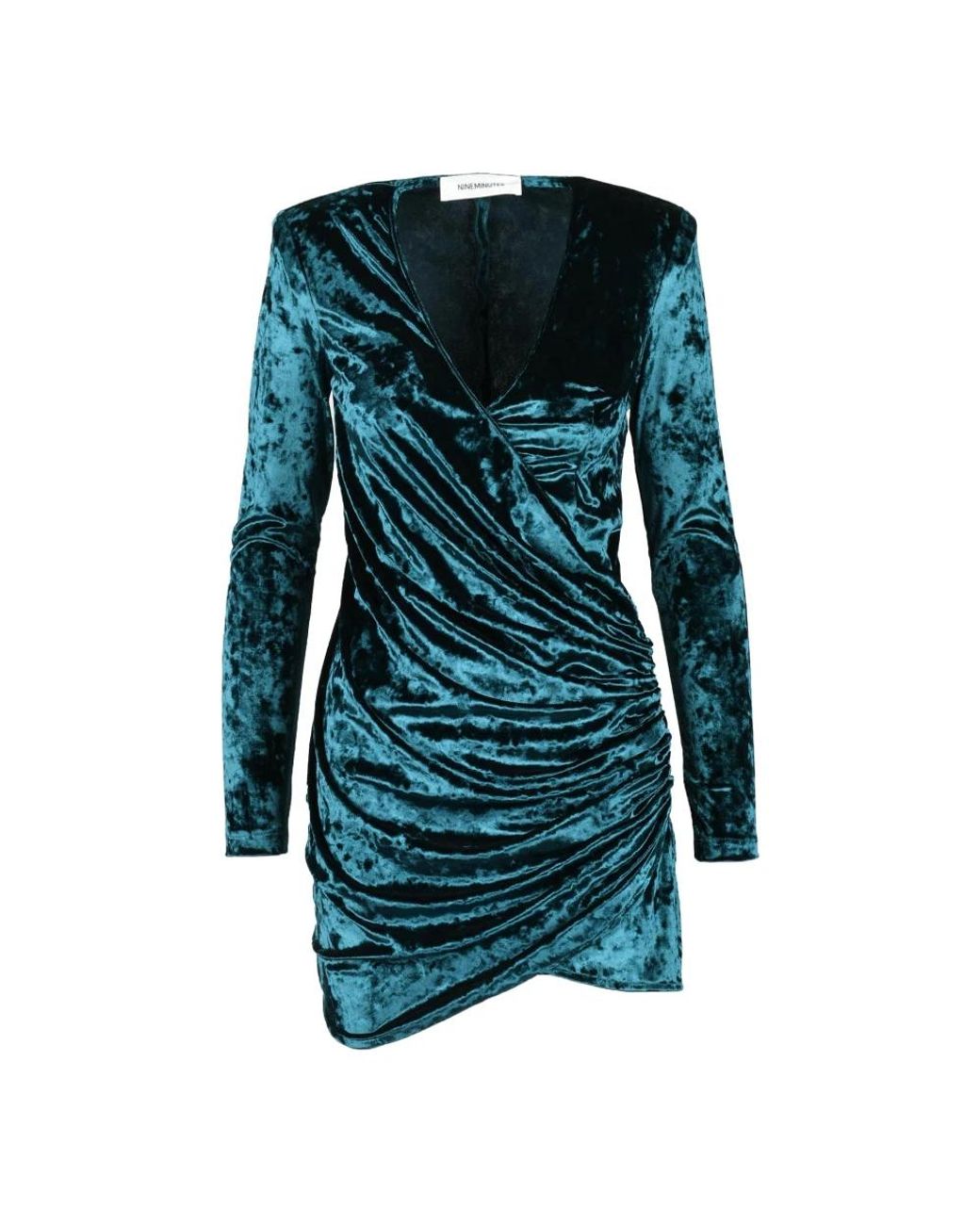 Nineminutes Kleedjes ,Blauw ,Polyester Elegante Jurk Voor Vrouwen in het Blue