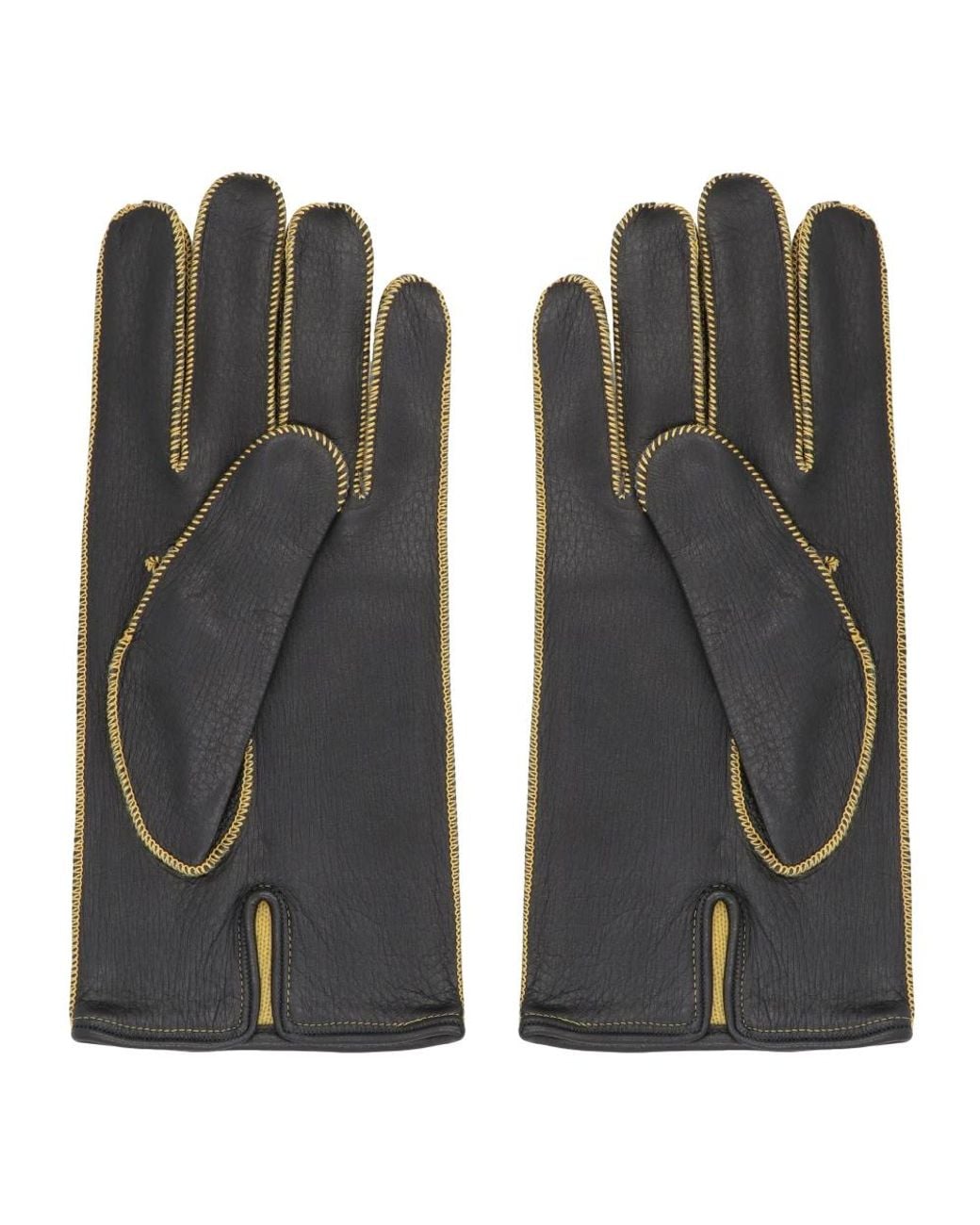 Moorer Black Gloves for men