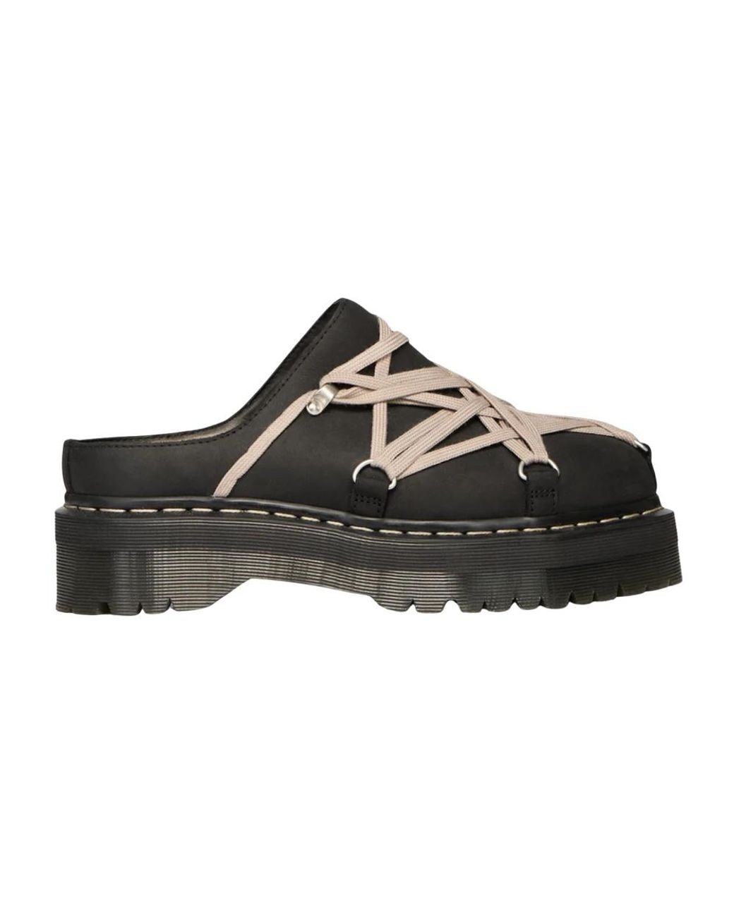 Dr. Martens Black Heeled Mules