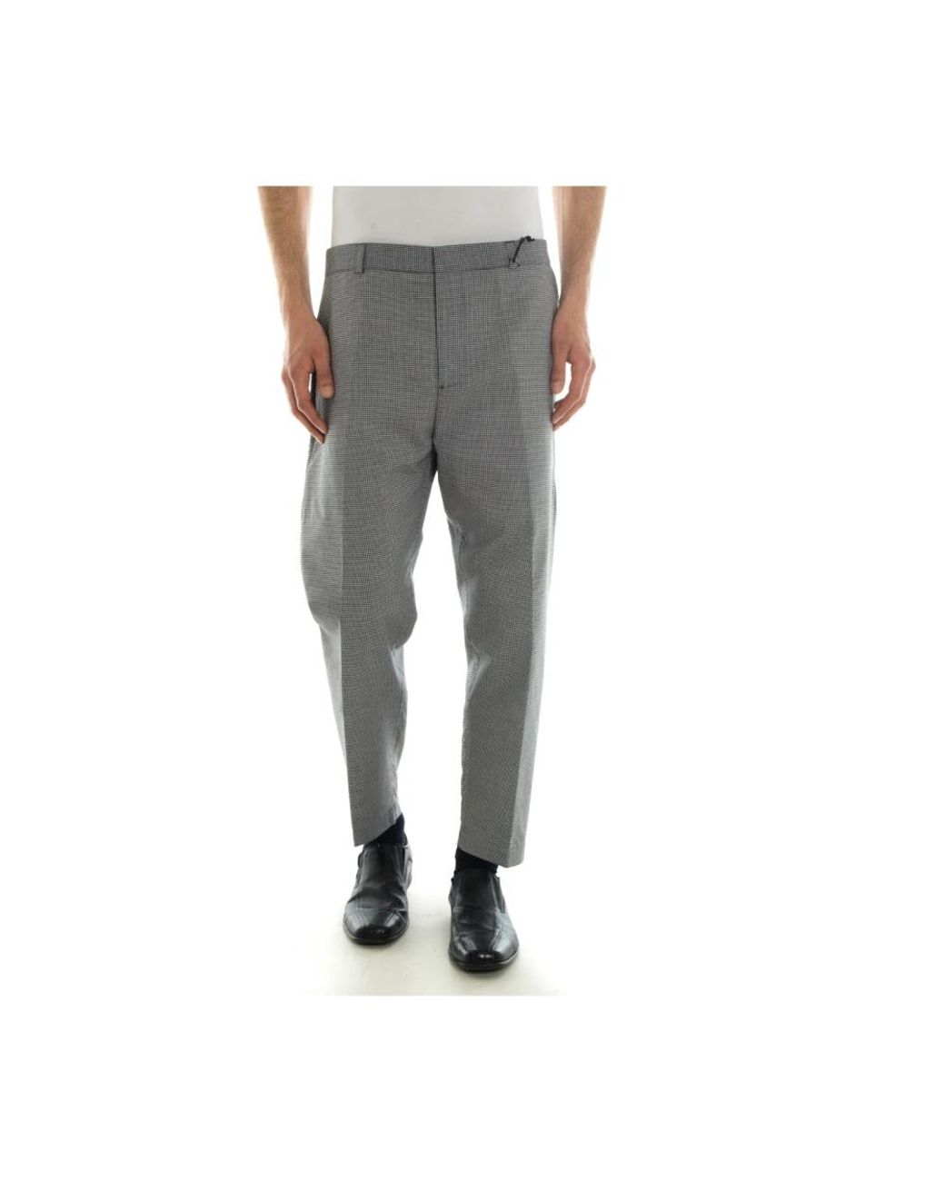 Daniele Alessandrini Gray Straight Trousers for men