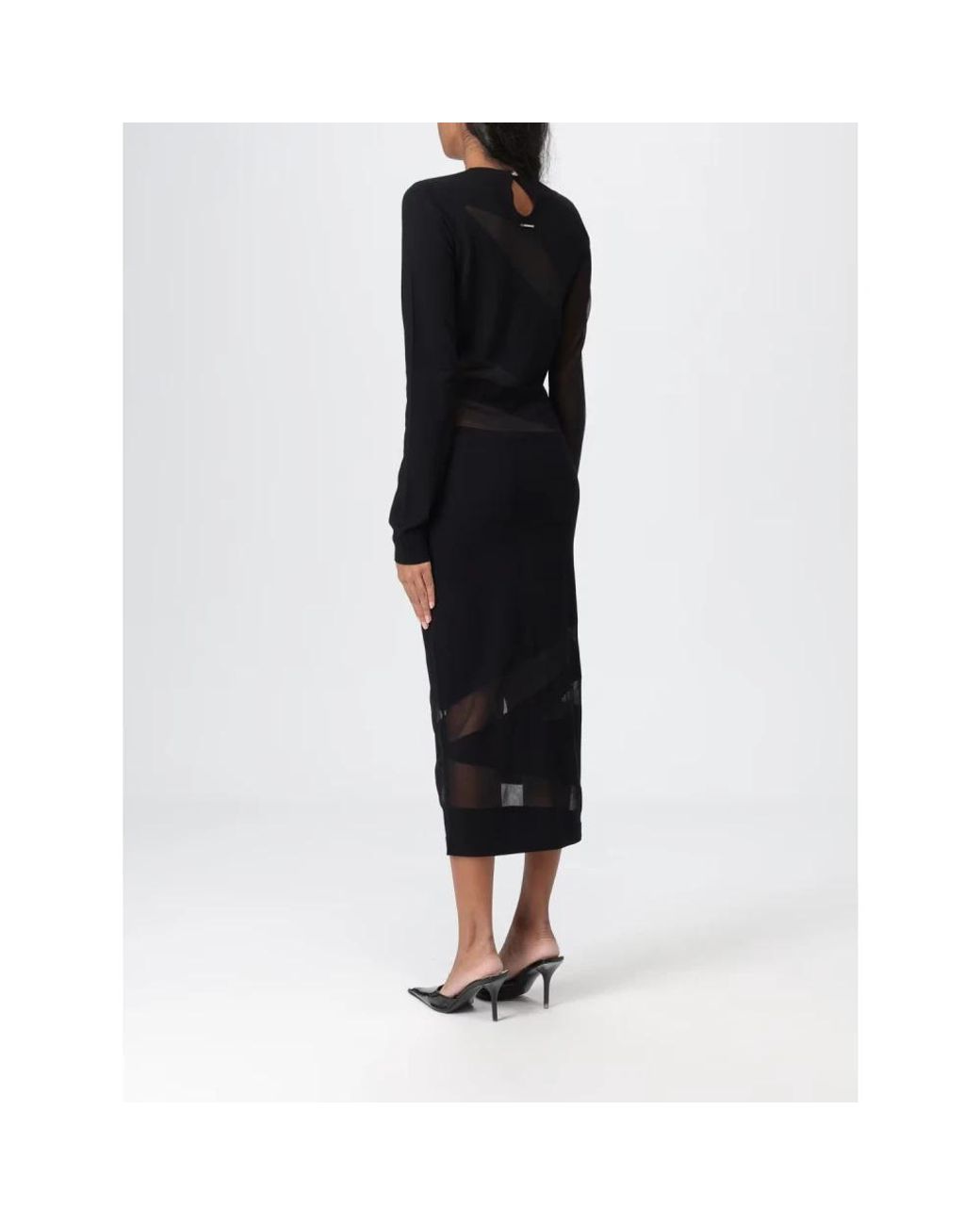 Just Cavalli Black Midi Dresses