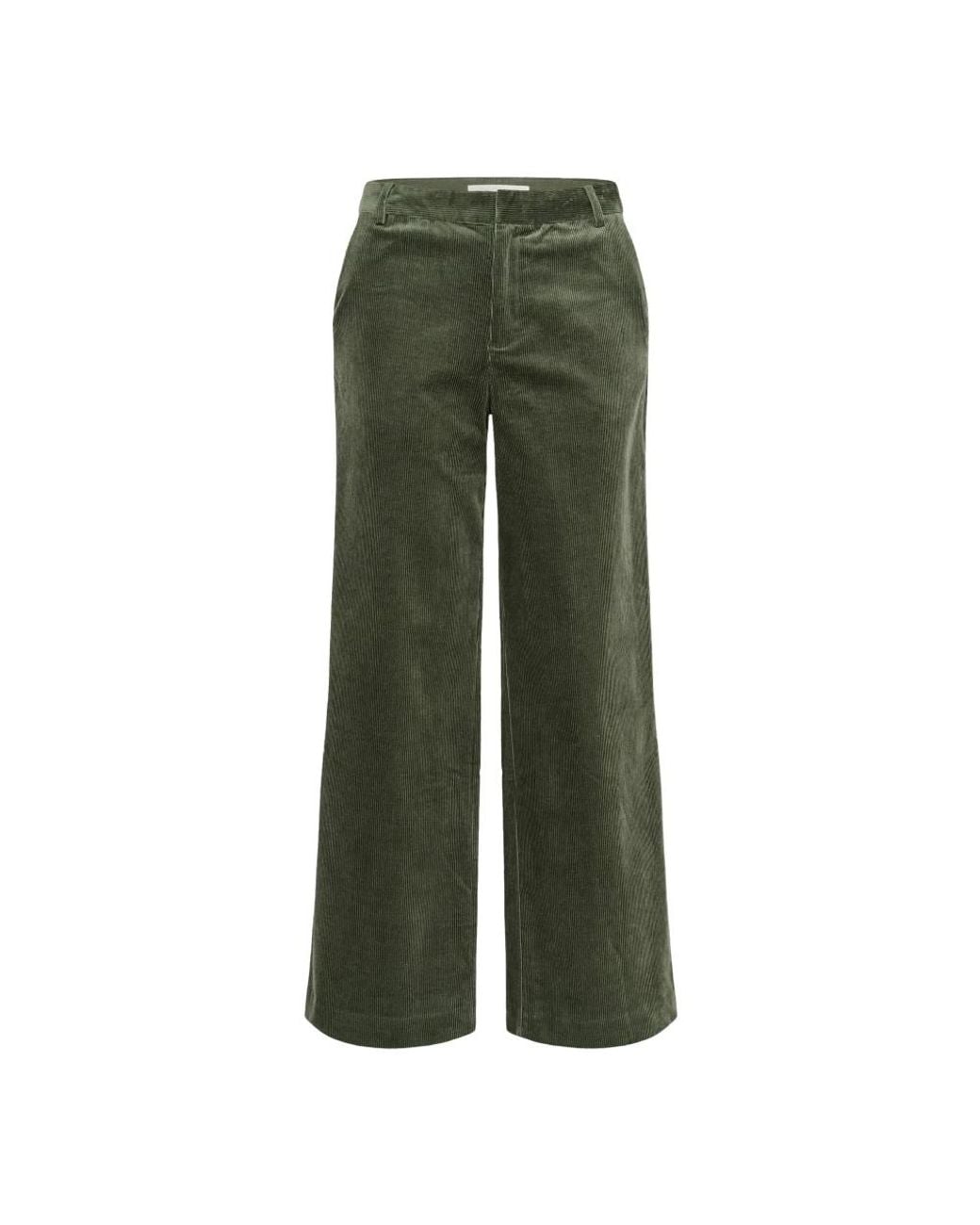 Part Two Green Wide Trousers