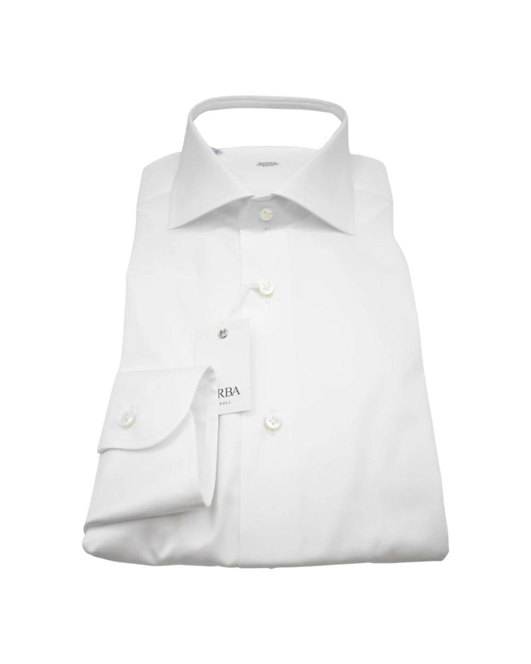 Barba Napoli White Formal Shirts for men