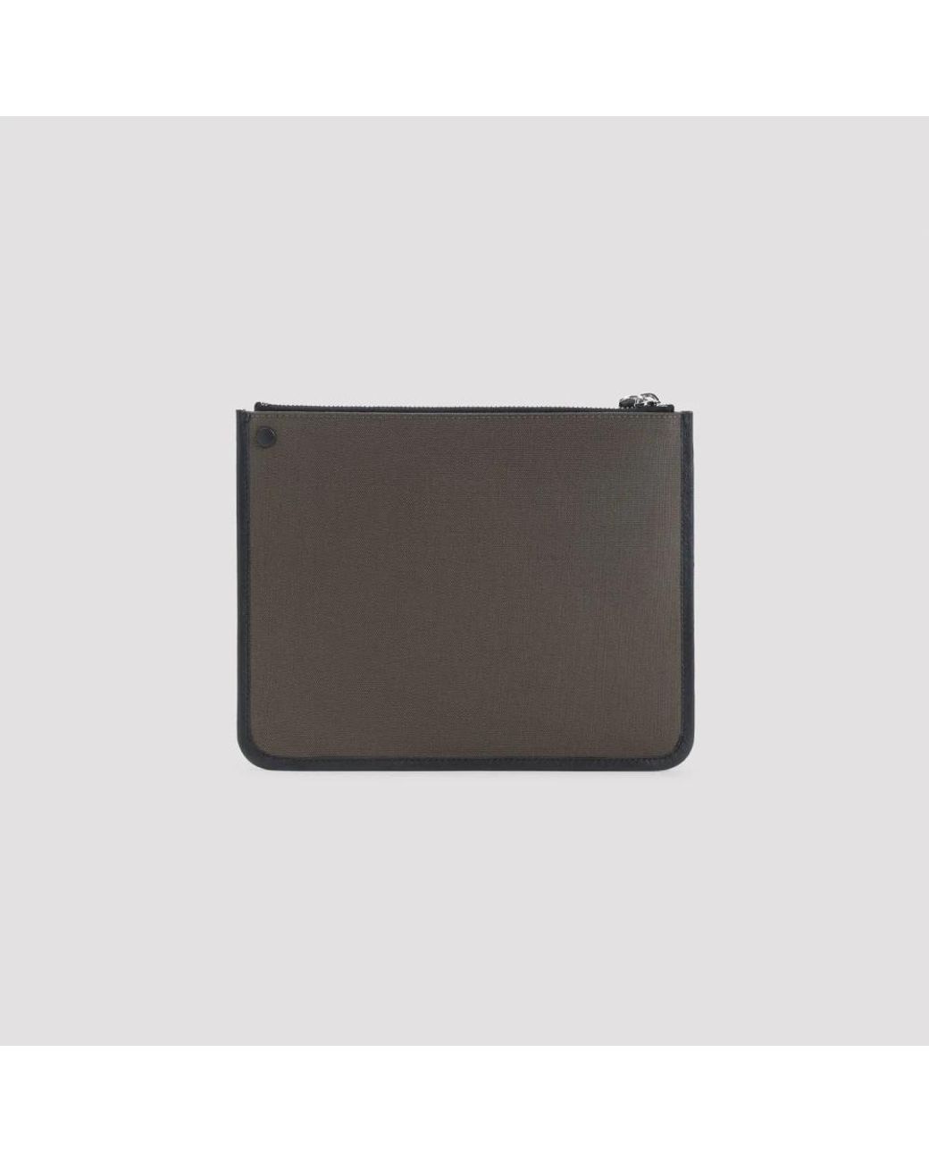 Givenchy Gray Canvas-Reißverschlusstasche
