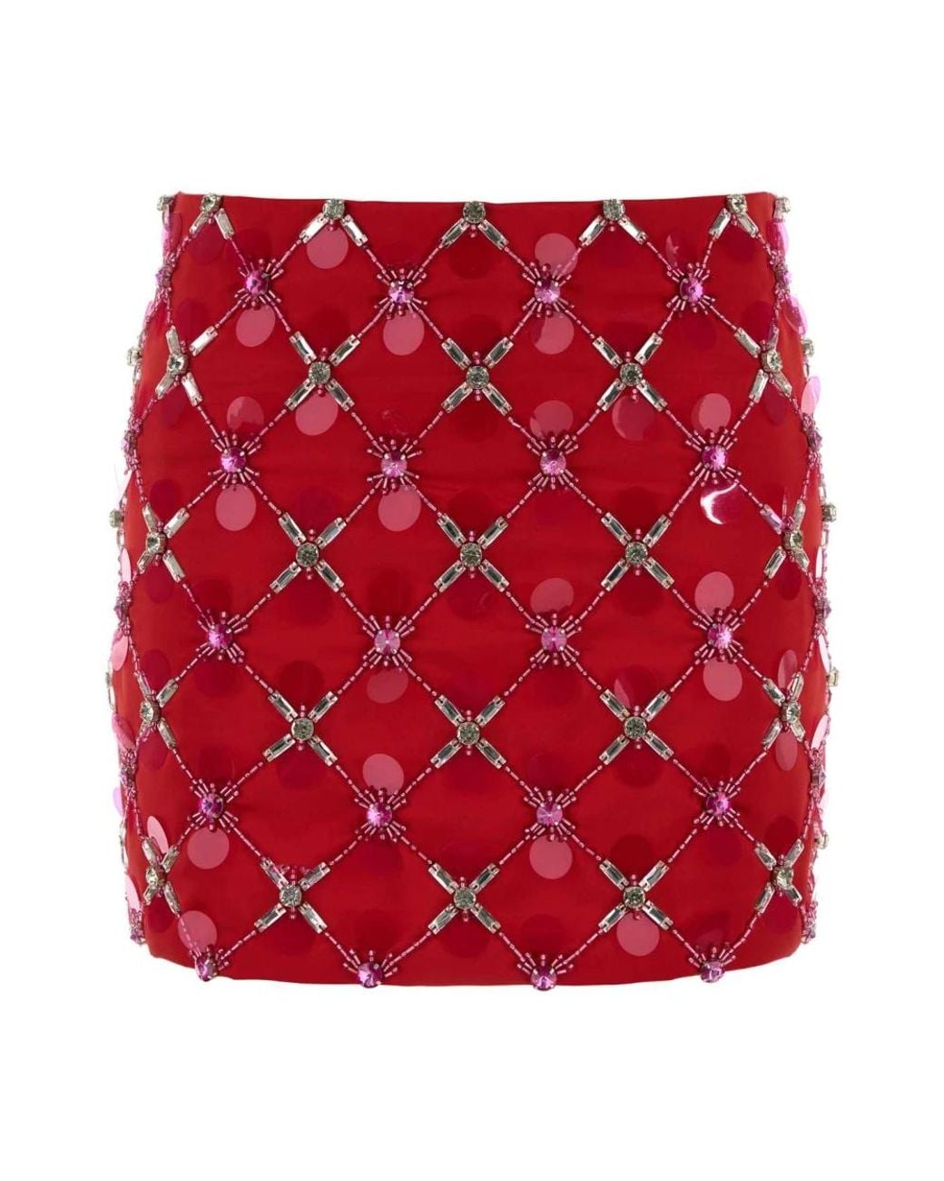 Des Phemmes Red Short Skirts