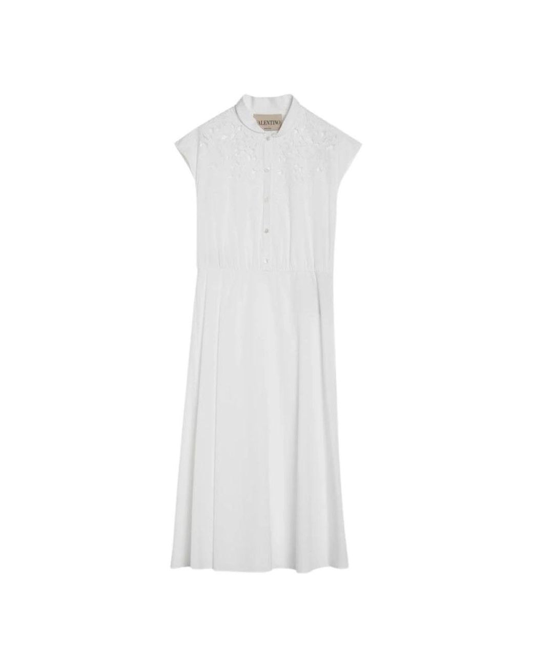 Valentino White Midi Dresses