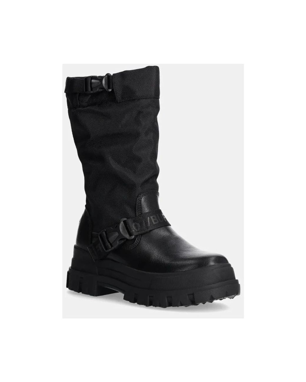 Buffalo Black Aspha Com On High Boots