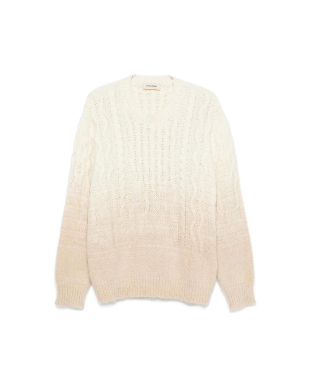 ATOMOFACTORY White Round-Neck Knitwear for men