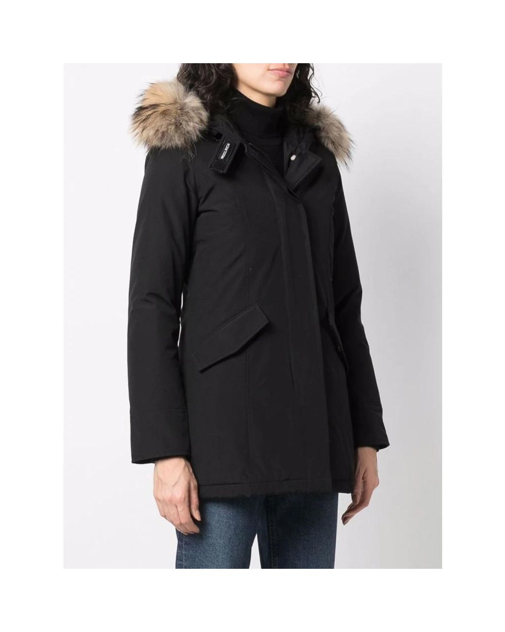 Woolrich Black Winter Jackets