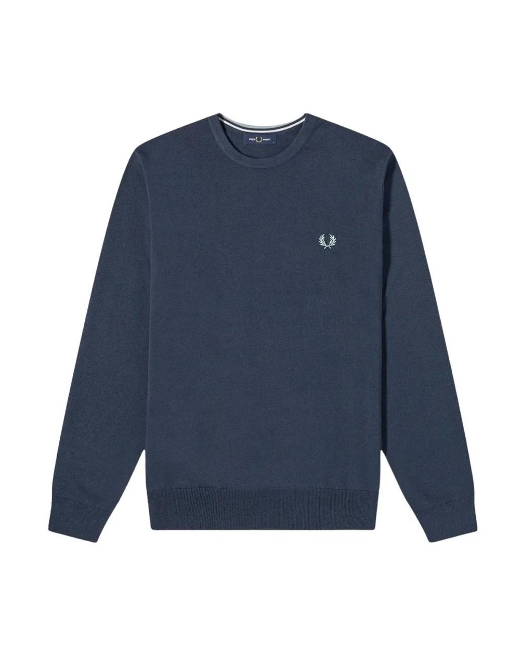 Fred Perry Blue Round-Neck Knitwear for men