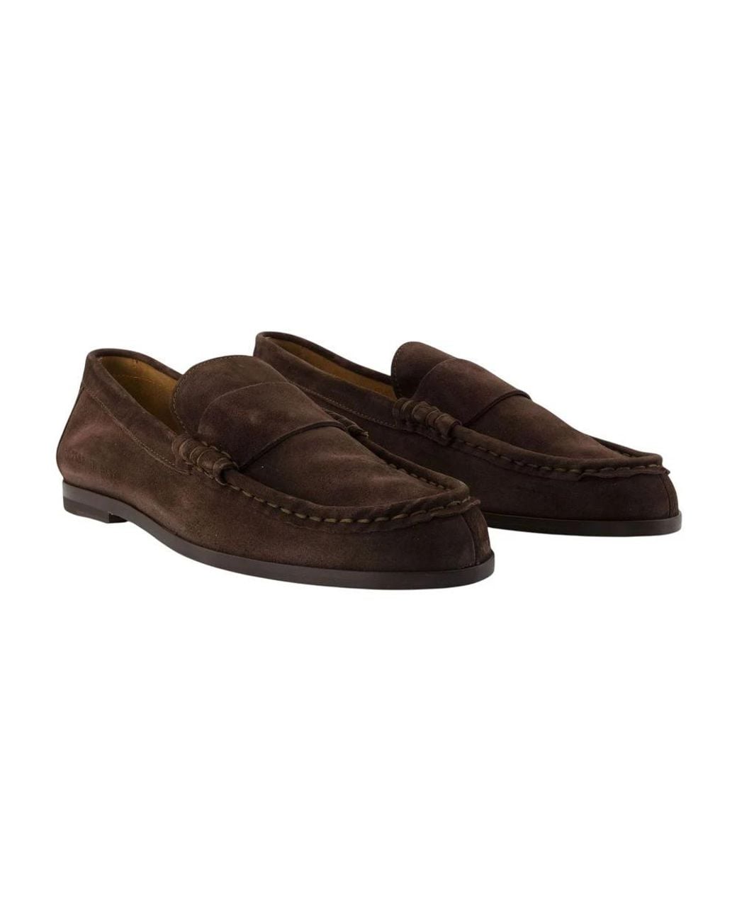 Common Projects Weicher Wildleder Penny Loafer in Black für Herren