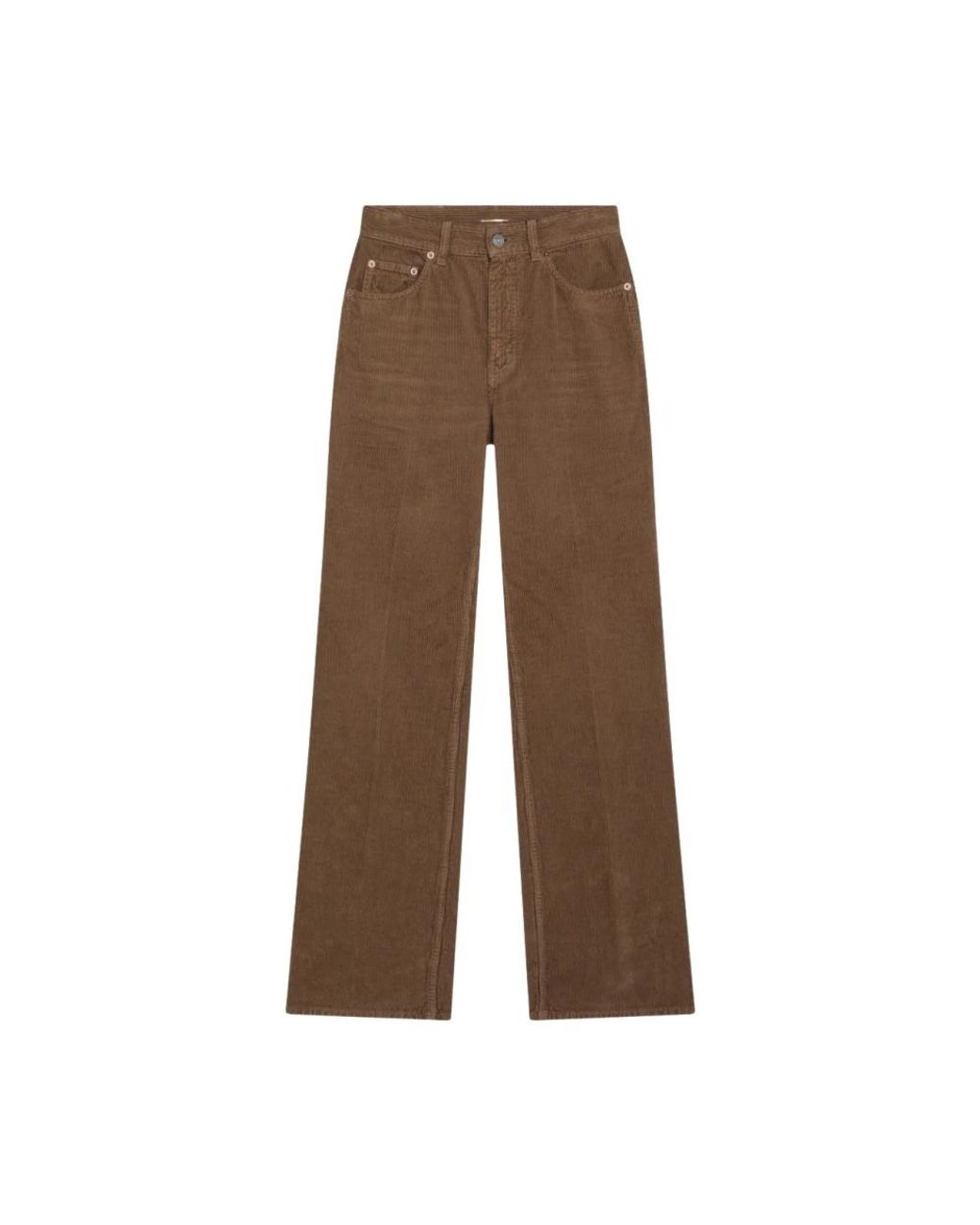 Saint Laurent Brown Straight Trousers