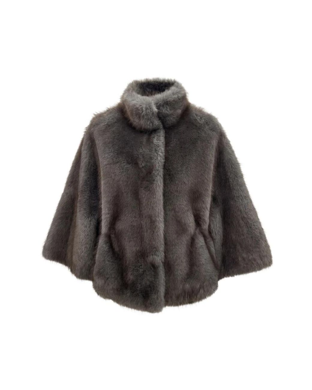 VALENTINI 1972 Gray Faux Fur & Shearling Jackets