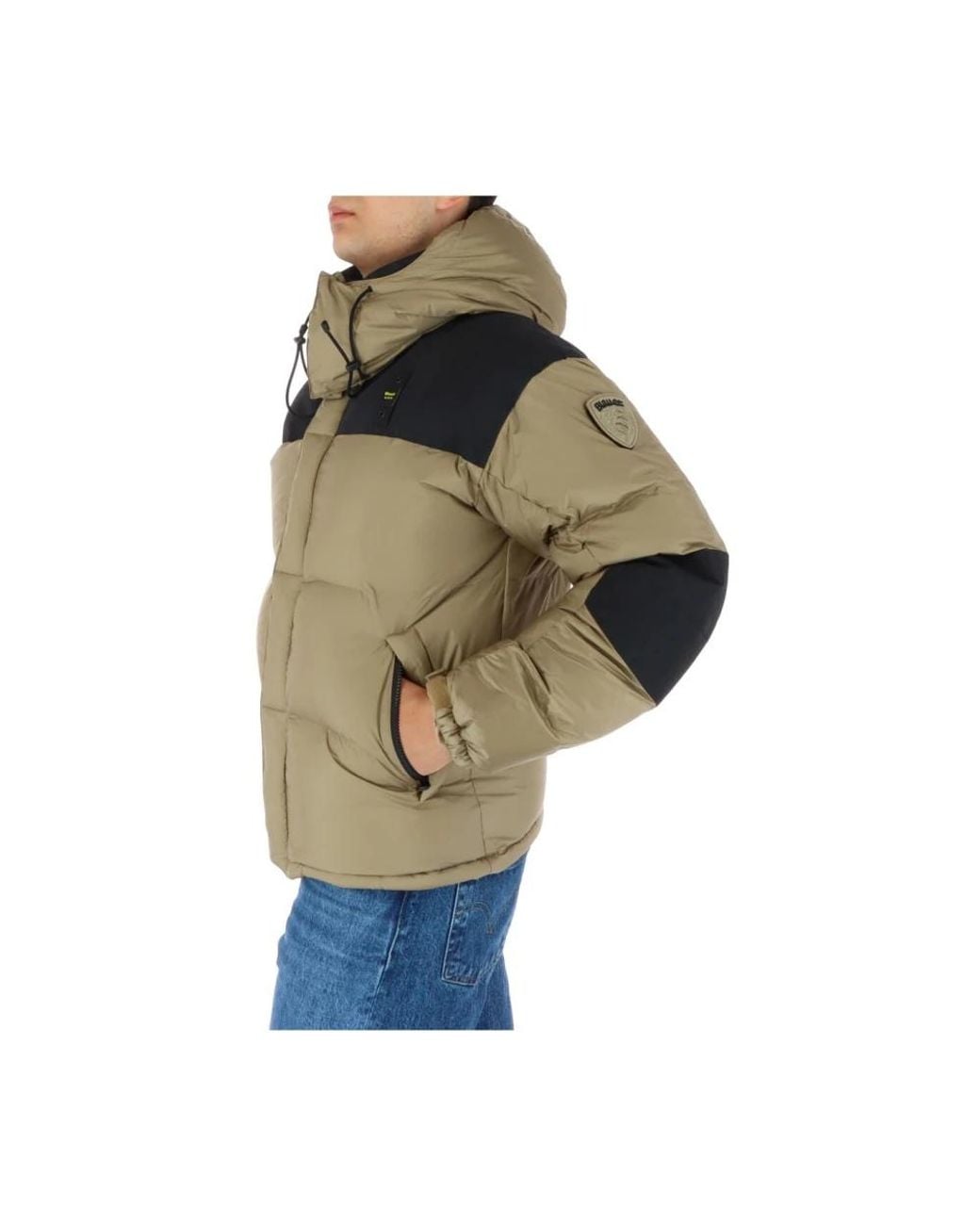 Blauer Jassen ,Nylon Hooded Puffer Jas in het Green voor heren