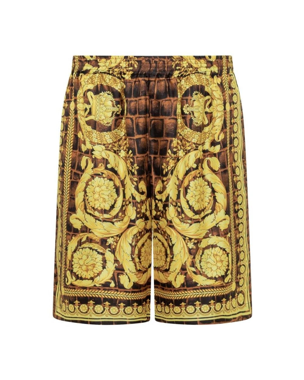 Versace Yellow Casual Shorts for men