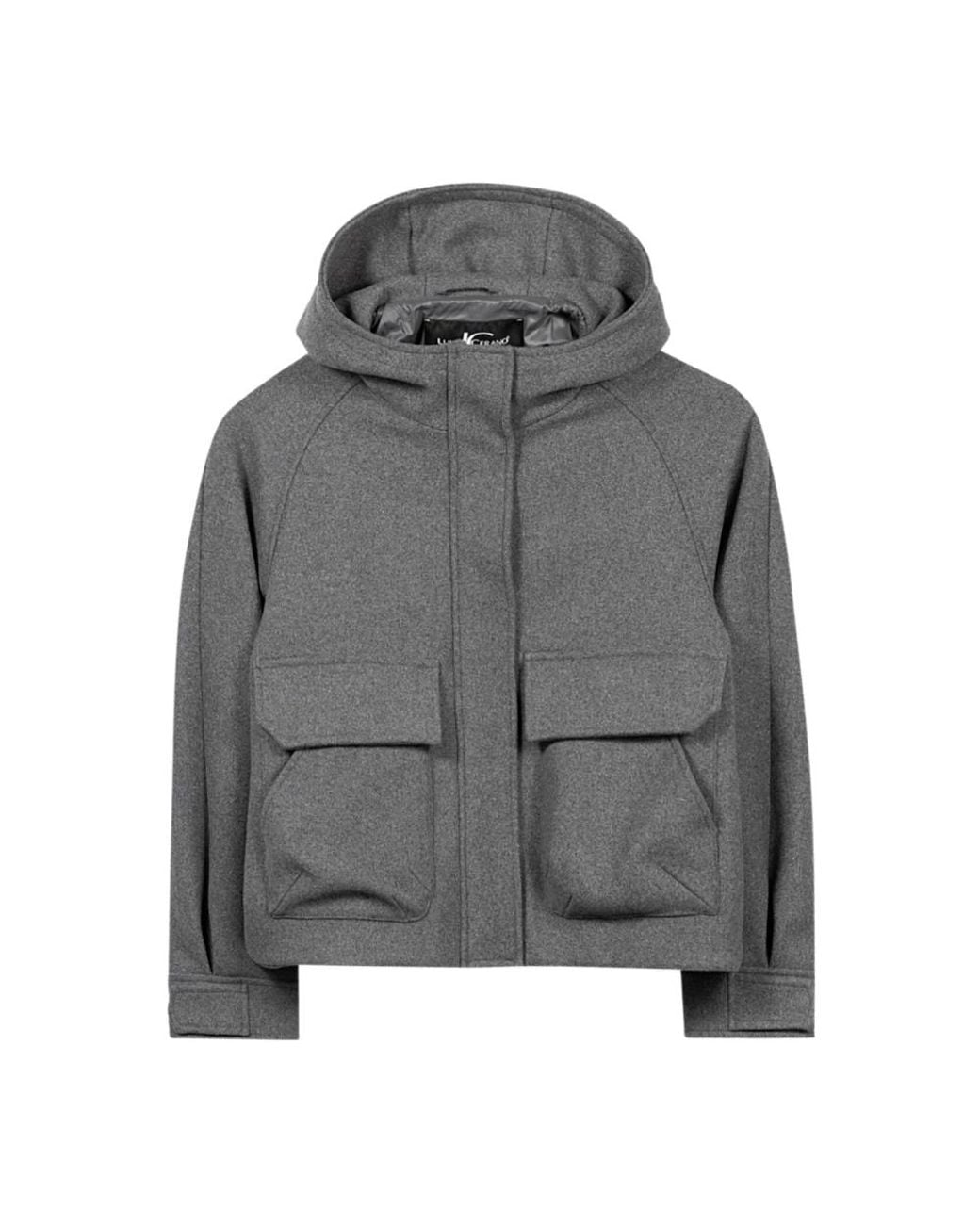 Luisa Cerano Gray Winter Jackets