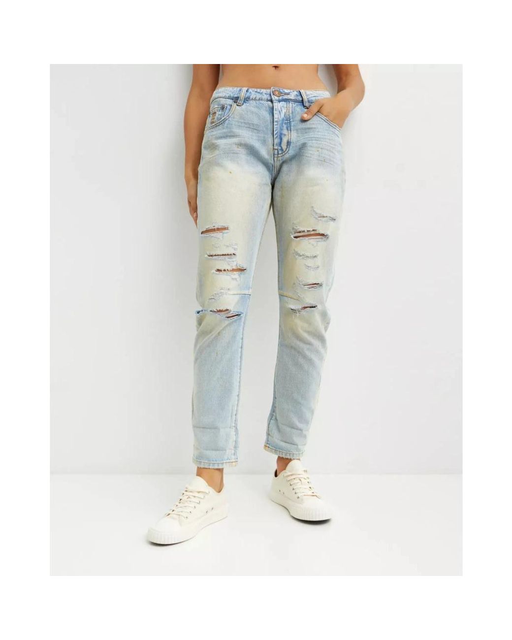 One Teaspoon Blue Slim Fit Jeans