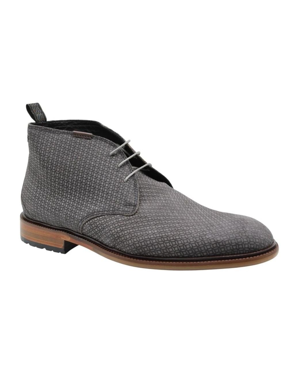 Floris Van Bommel Black Lace-Up Boots for men