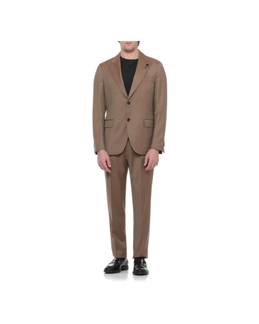 Lardini Brown Single Breasted Suits for men