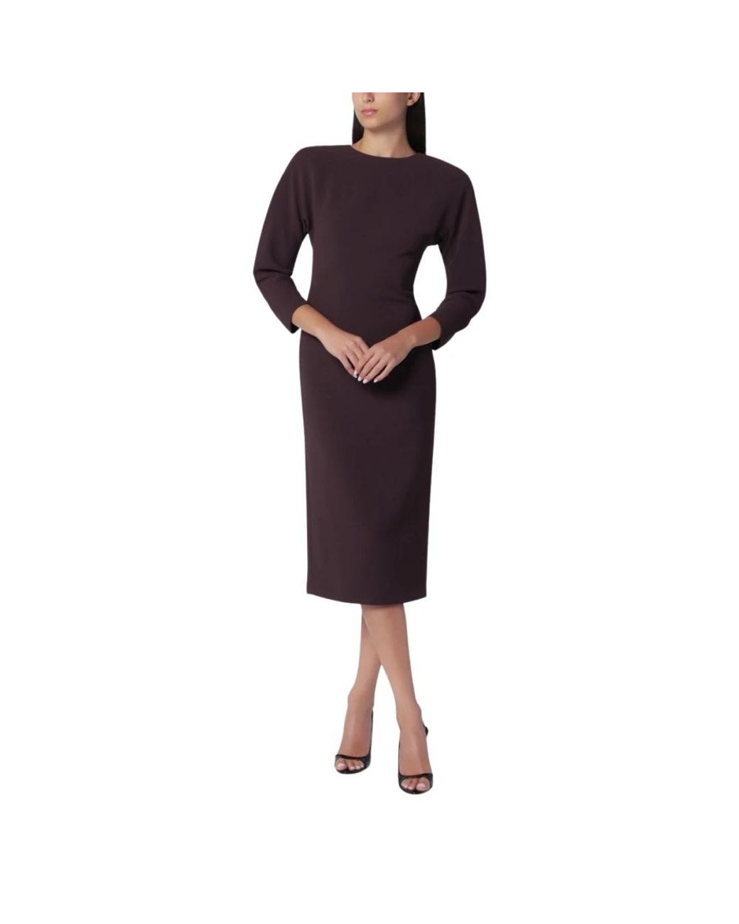 ANDAMANE Black Midi Dresses