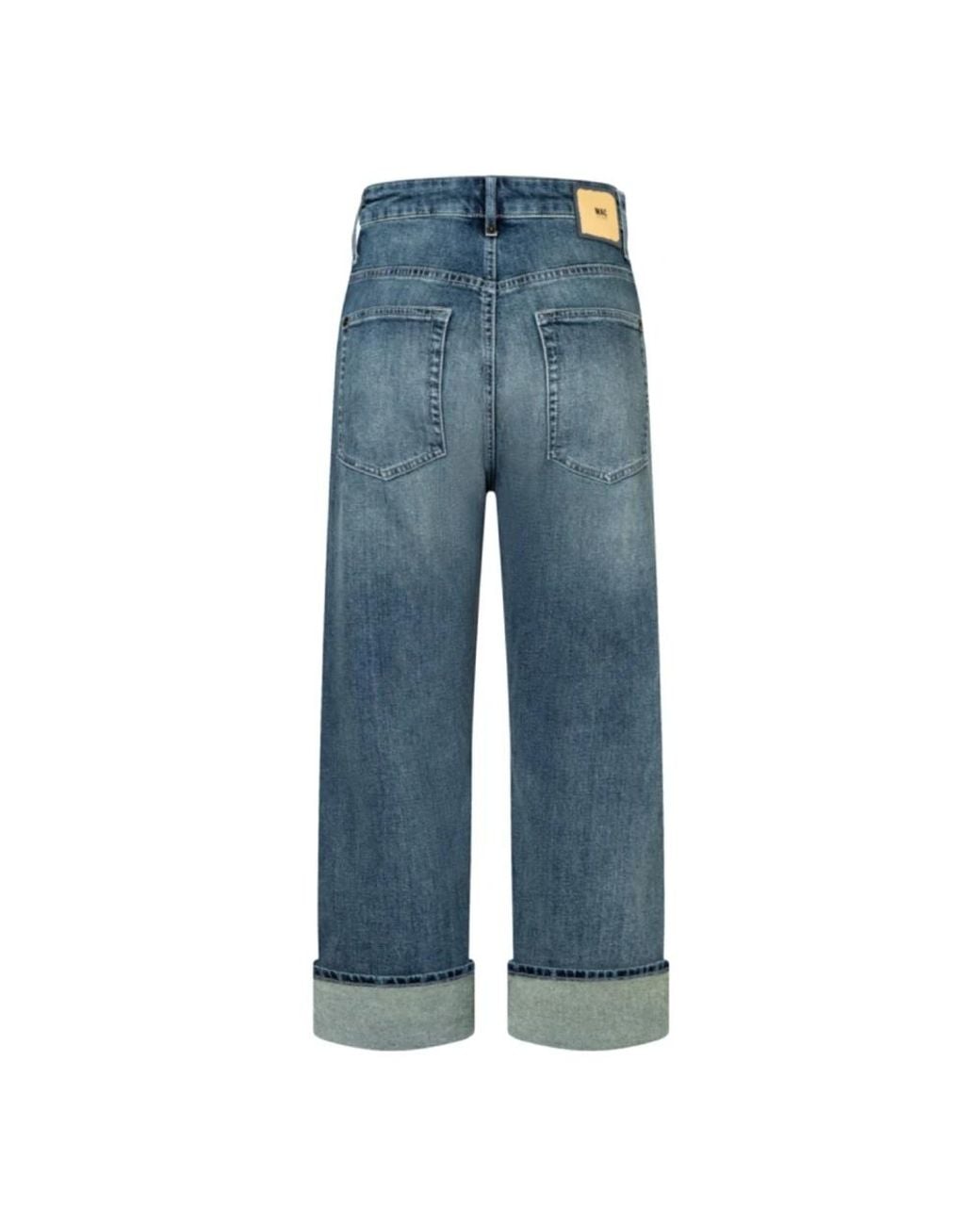 Wide Jeans M·a·c en coloris Blue