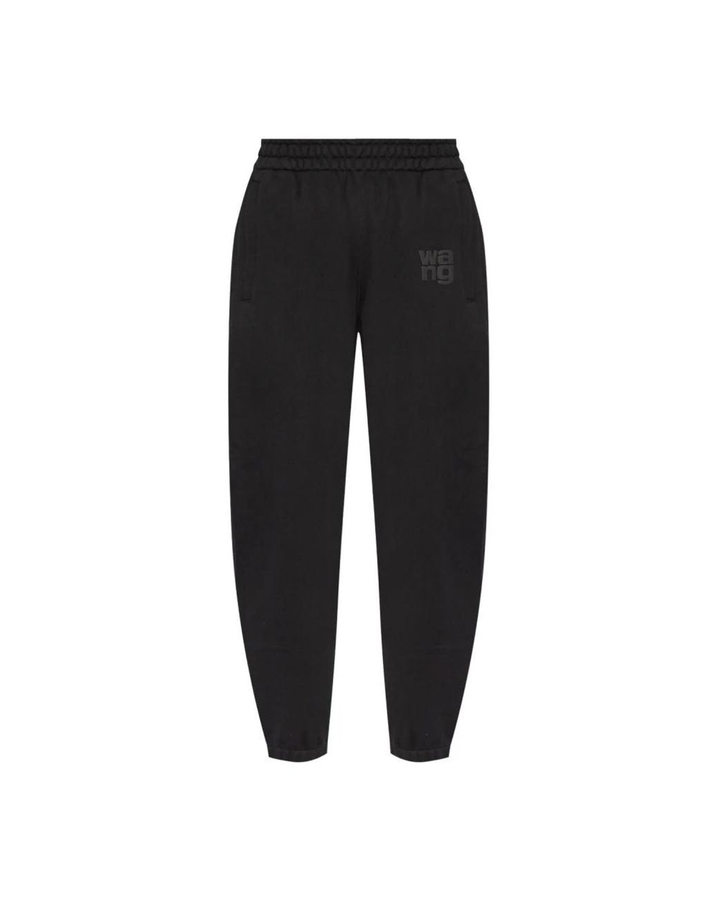 Alexander Wang Broeken ,Zwart ,Zwarte Klassieke Sweatpant Met Puffverf in het Black