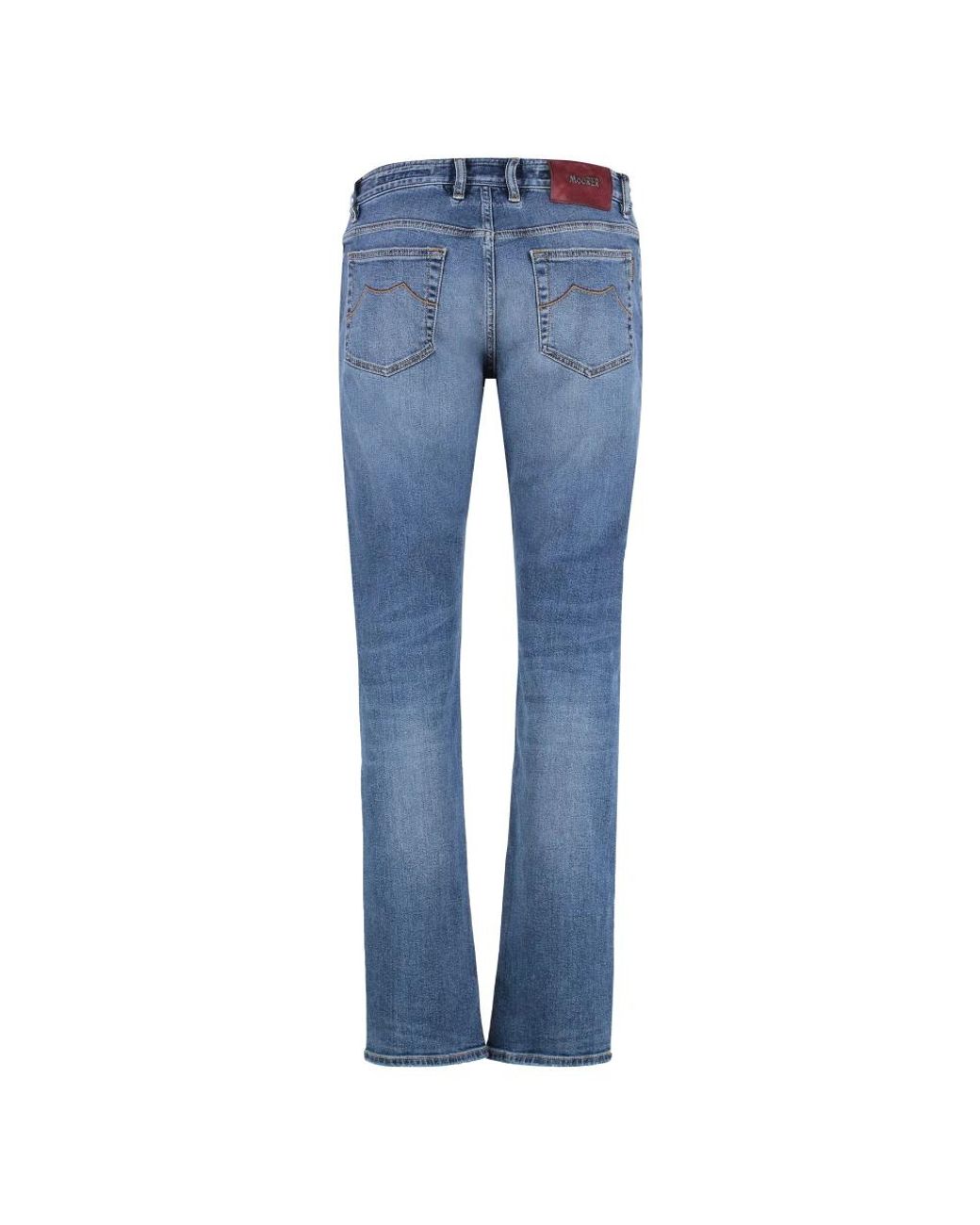 Moorer Blue Slim Fit Jeans for men