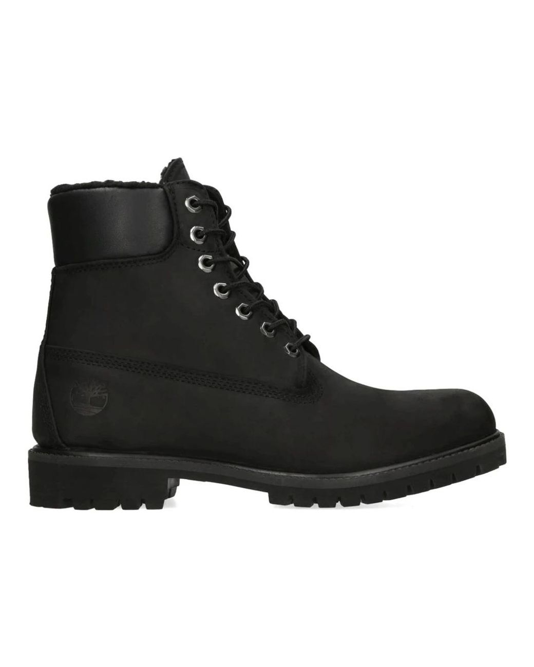 Timberland Black Lace-Up Boots for men