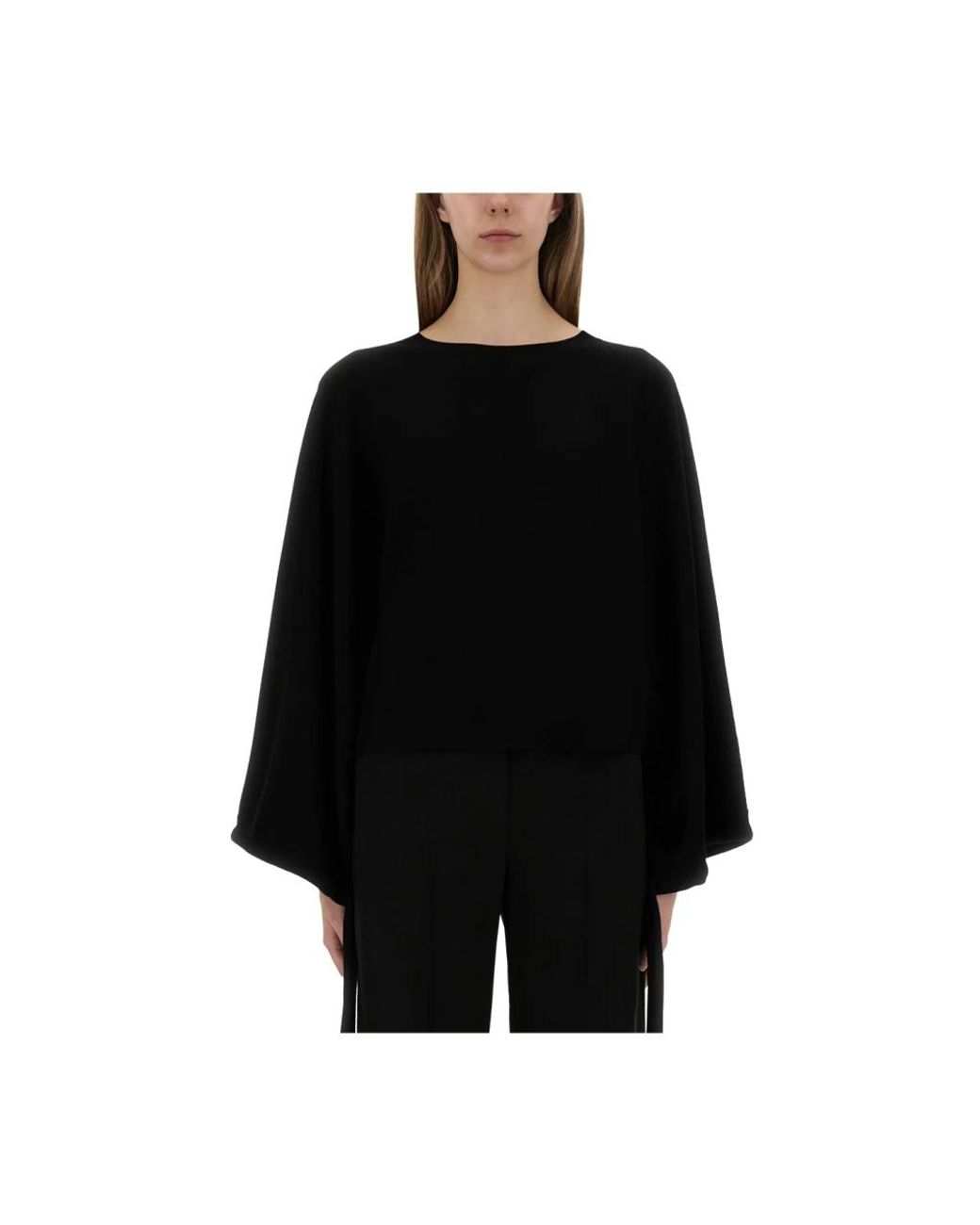 Max Mara Black Round-Neck Knitwear
