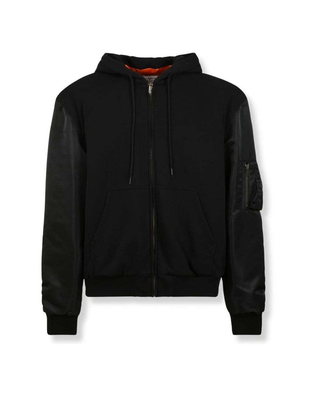 MM6 by Maison Margiela Black Zip-Throughs for men