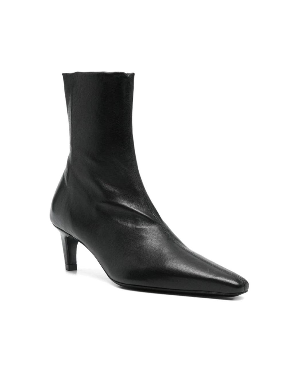 Jude Black Heeled Boots