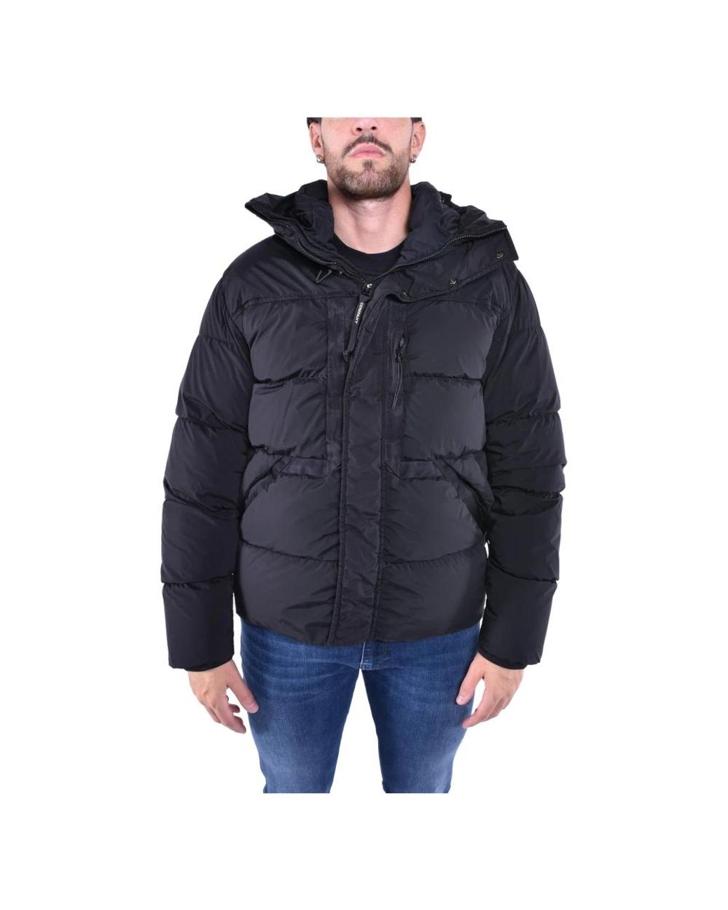 C P Company Blue Winter Jackets for men