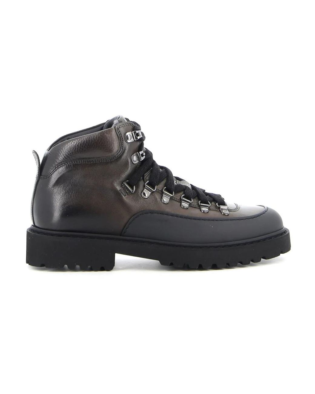 Doucal's Black Lace-Up Boots for men