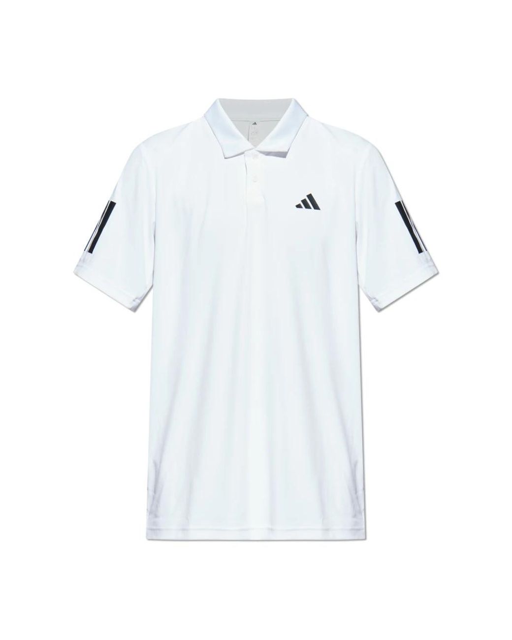 Adidas Fitness ,Wit ,Polyester Club Tennis 3-Stripes Polo in het White voor heren