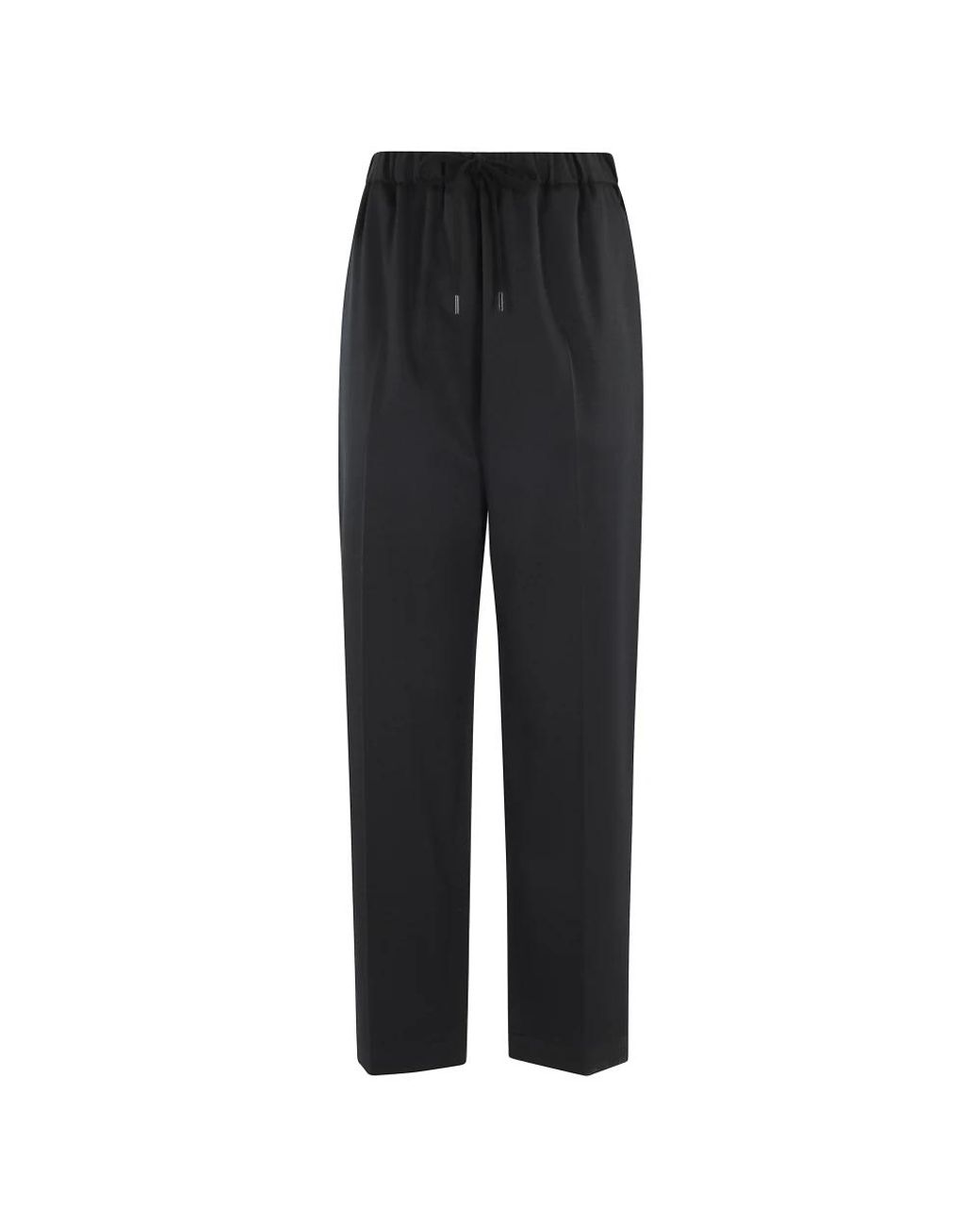 MM6 by Maison Margiela Black Straight Trousers