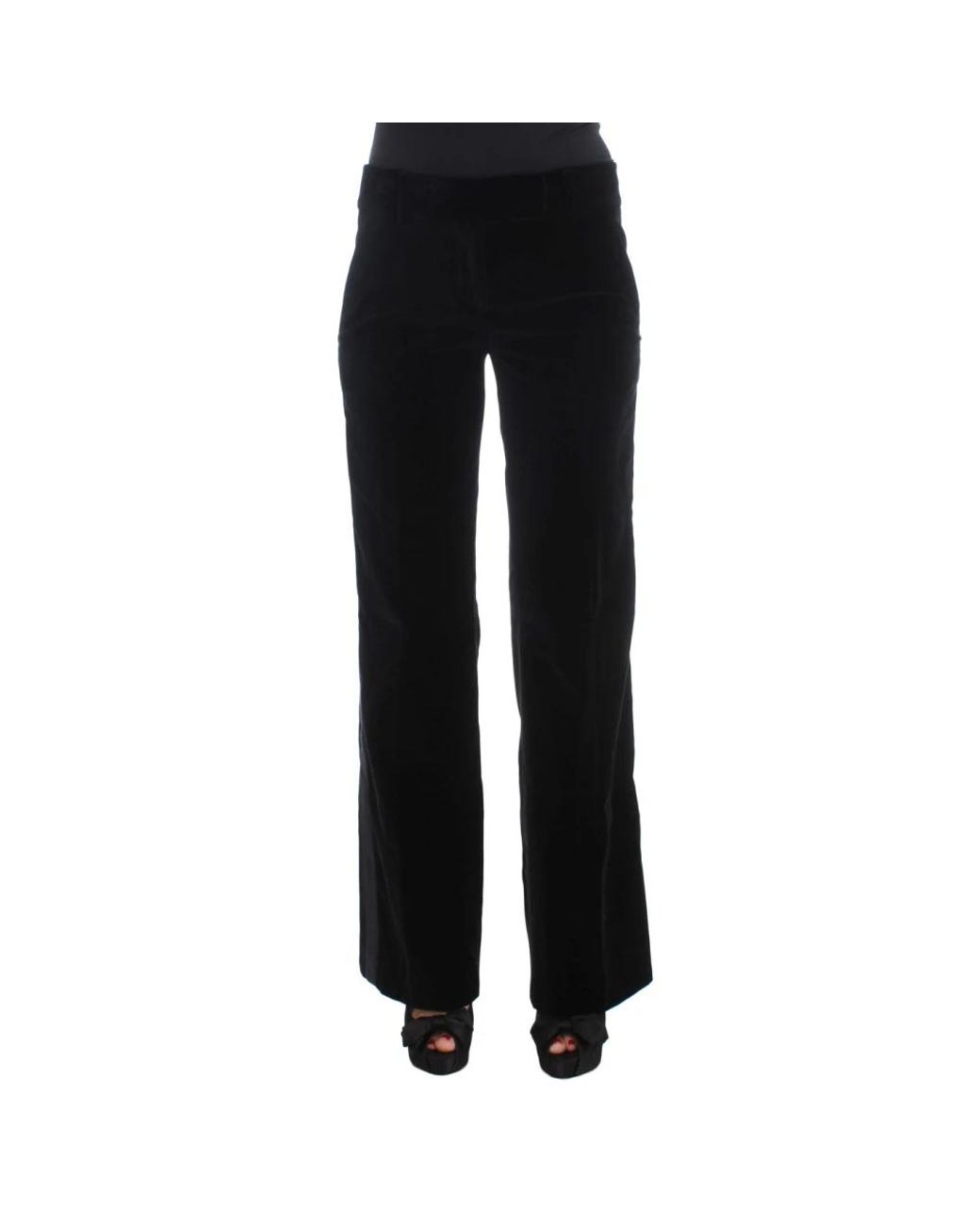 Ermanno Scervino Black Wide Trousers