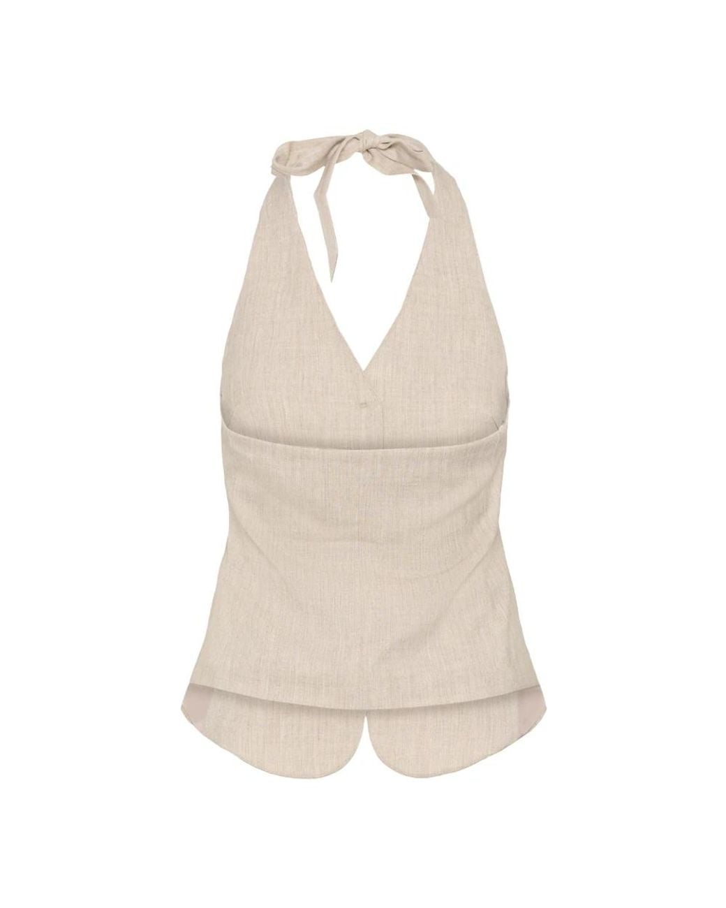 Vests Kaffe de color Natural